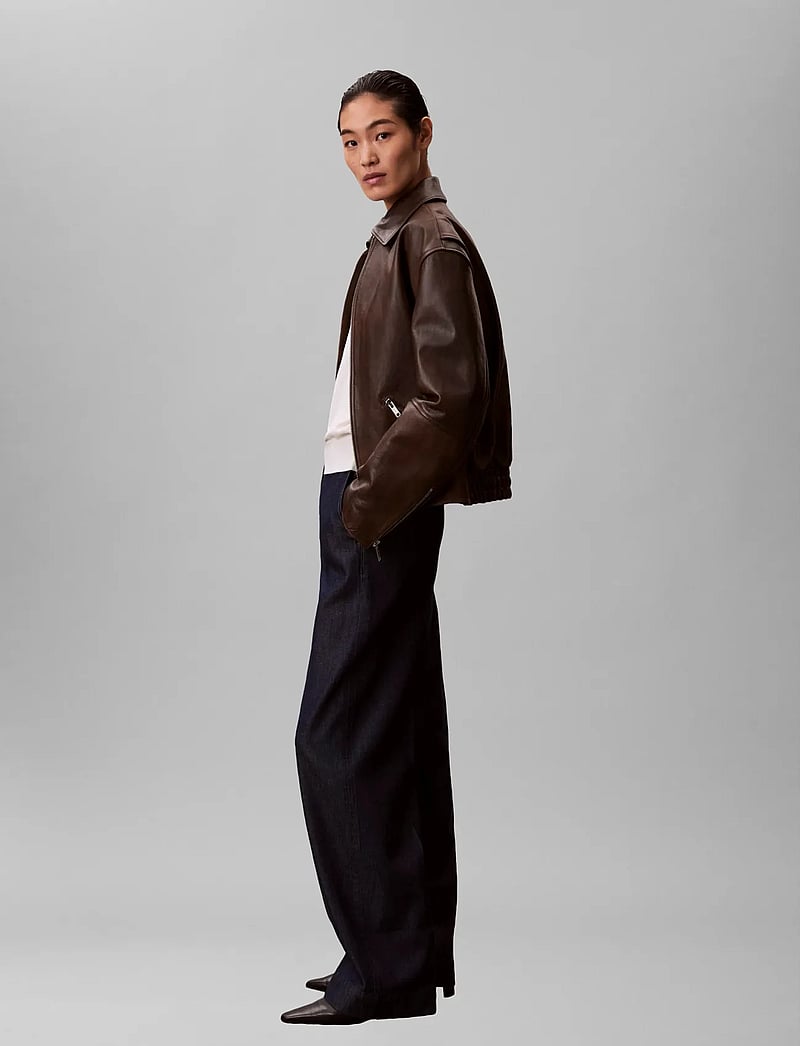 Calvin Klein - ULTRA HIGH DENIM TROUSER DARK RI - laia säärega püksid - dark rinse - 3