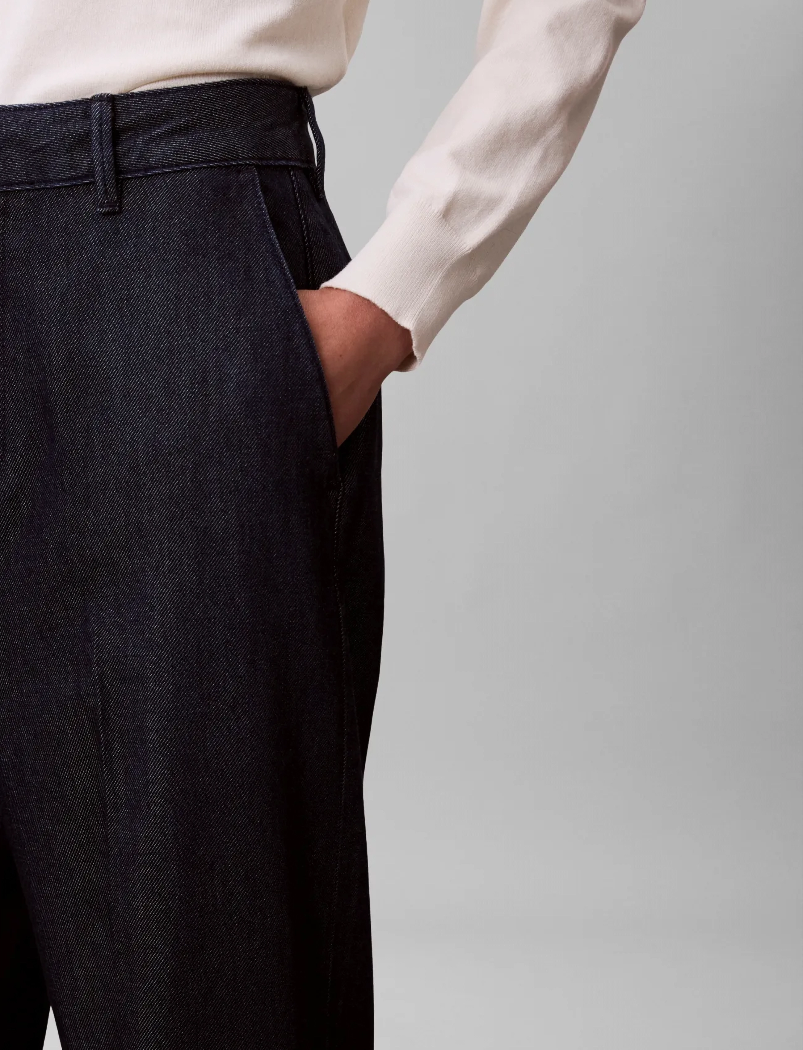 Calvin Klein - ULTRA HIGH DENIM TROUSER DARK RI - bukser med brede ben - dark rinse - 4