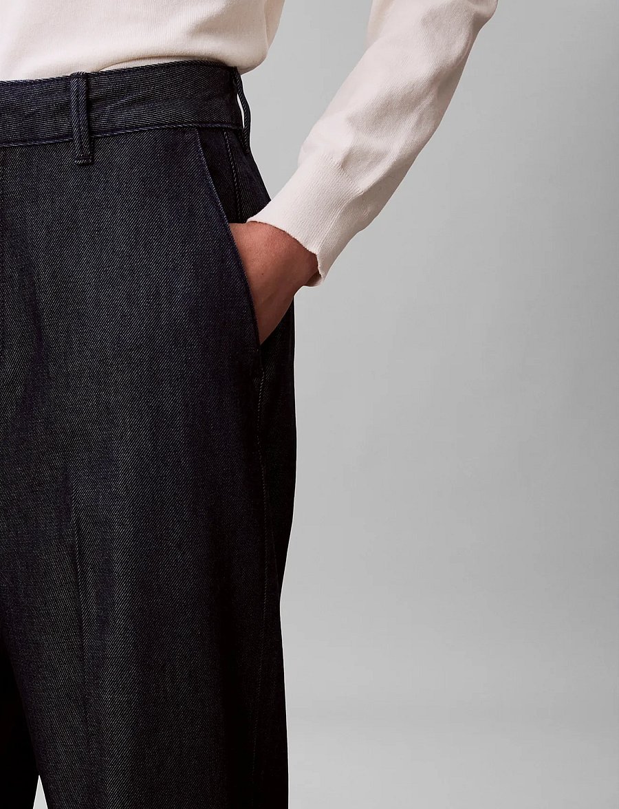 Calvin Klein - ULTRA HIGH DENIM TROUSER DARK RI - bukser med brede ben - dark rinse - 4