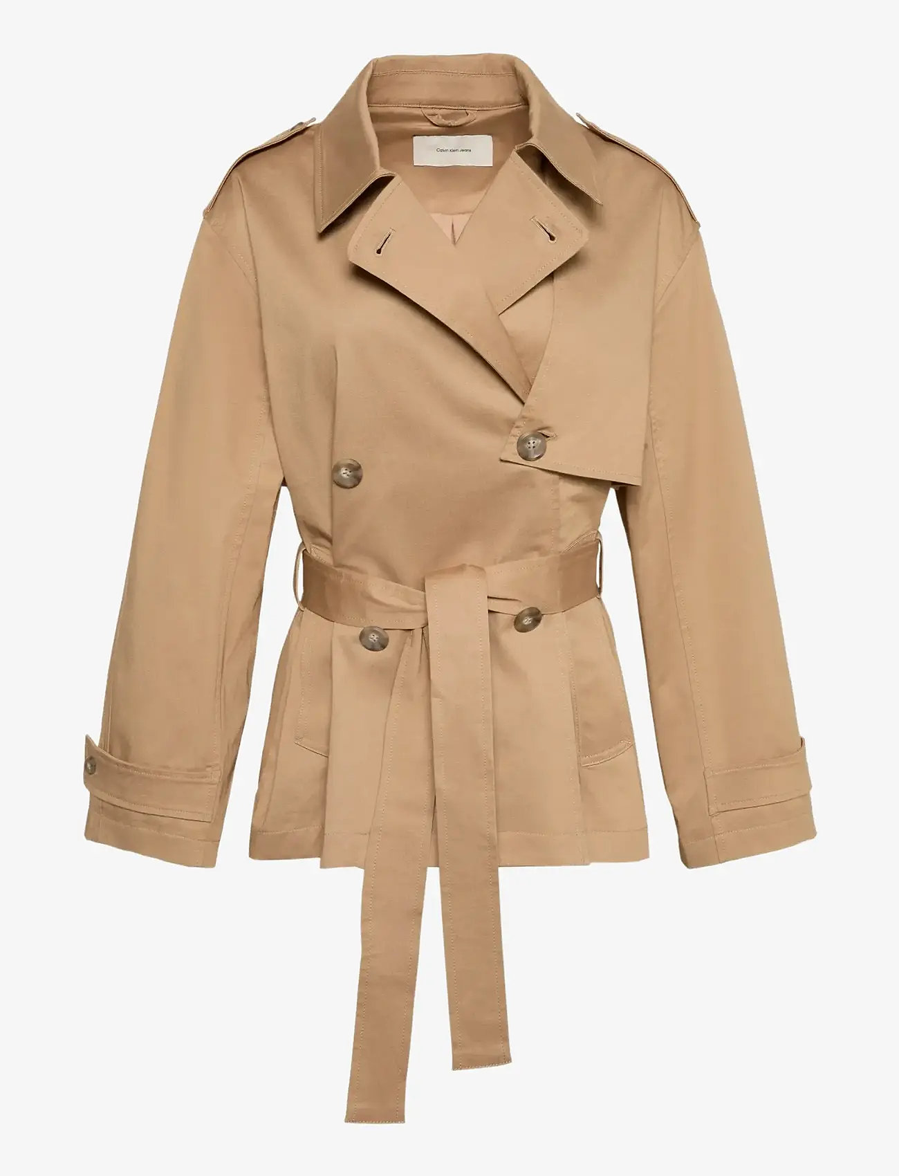 Calvin Klein - MID LENGTH COTTON TRENCH COAT - trenchcoats - tigers eye - 1