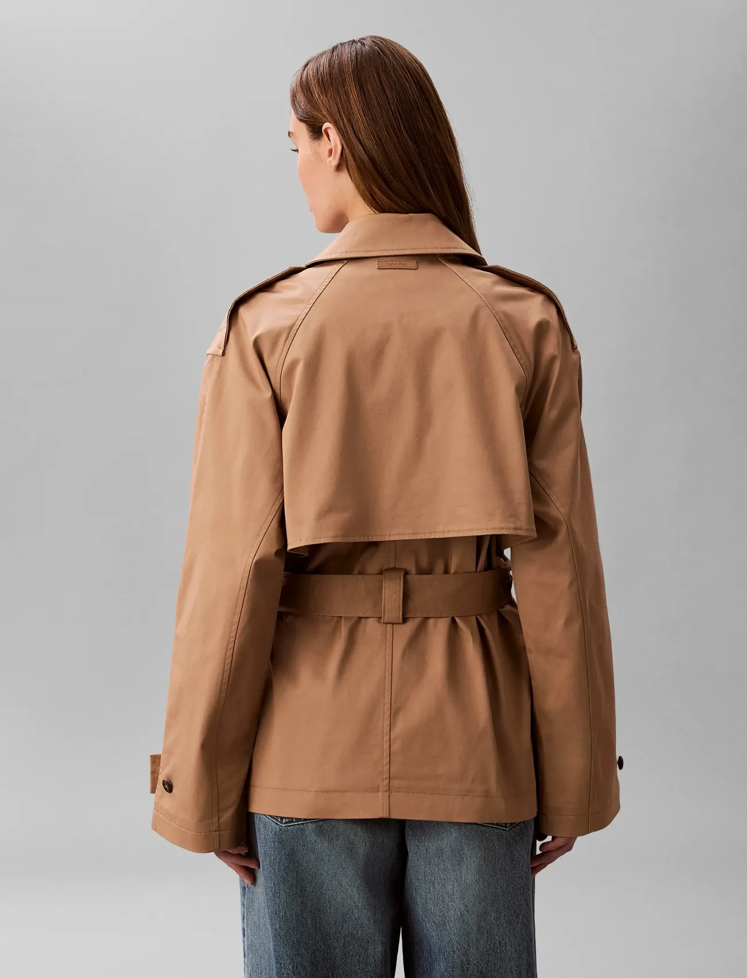Calvin Klein - MID LENGTH COTTON TRENCH COAT - vihmamantlid - tigers eye - 2