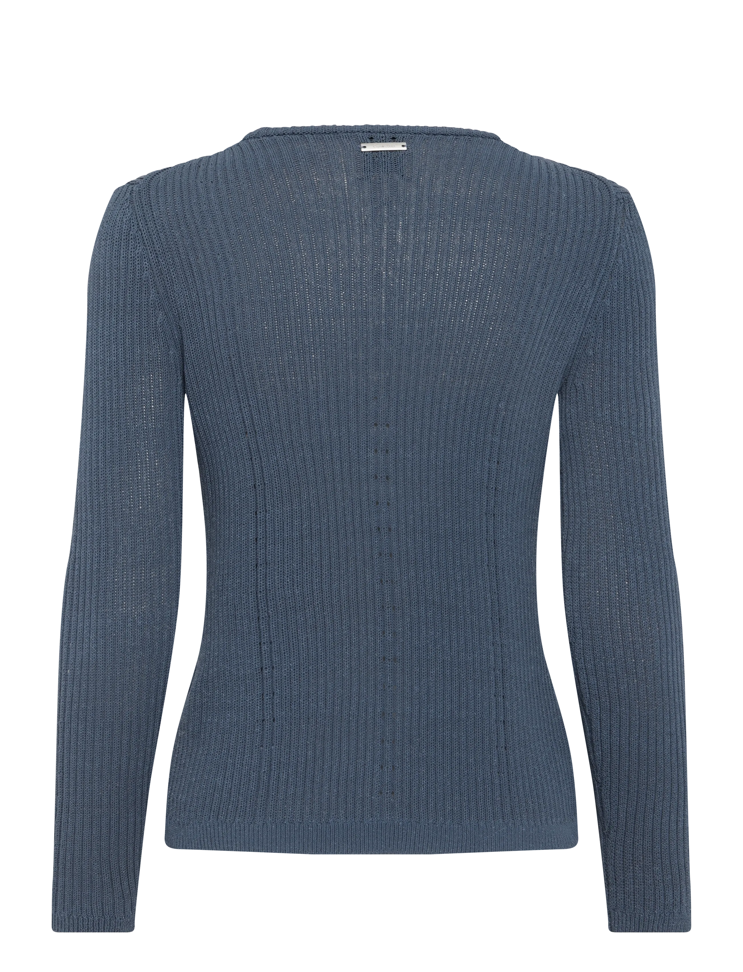 Calvin Klein - POINTELLE RIB CARDIGAN - kardiganid - blue nomad - 2