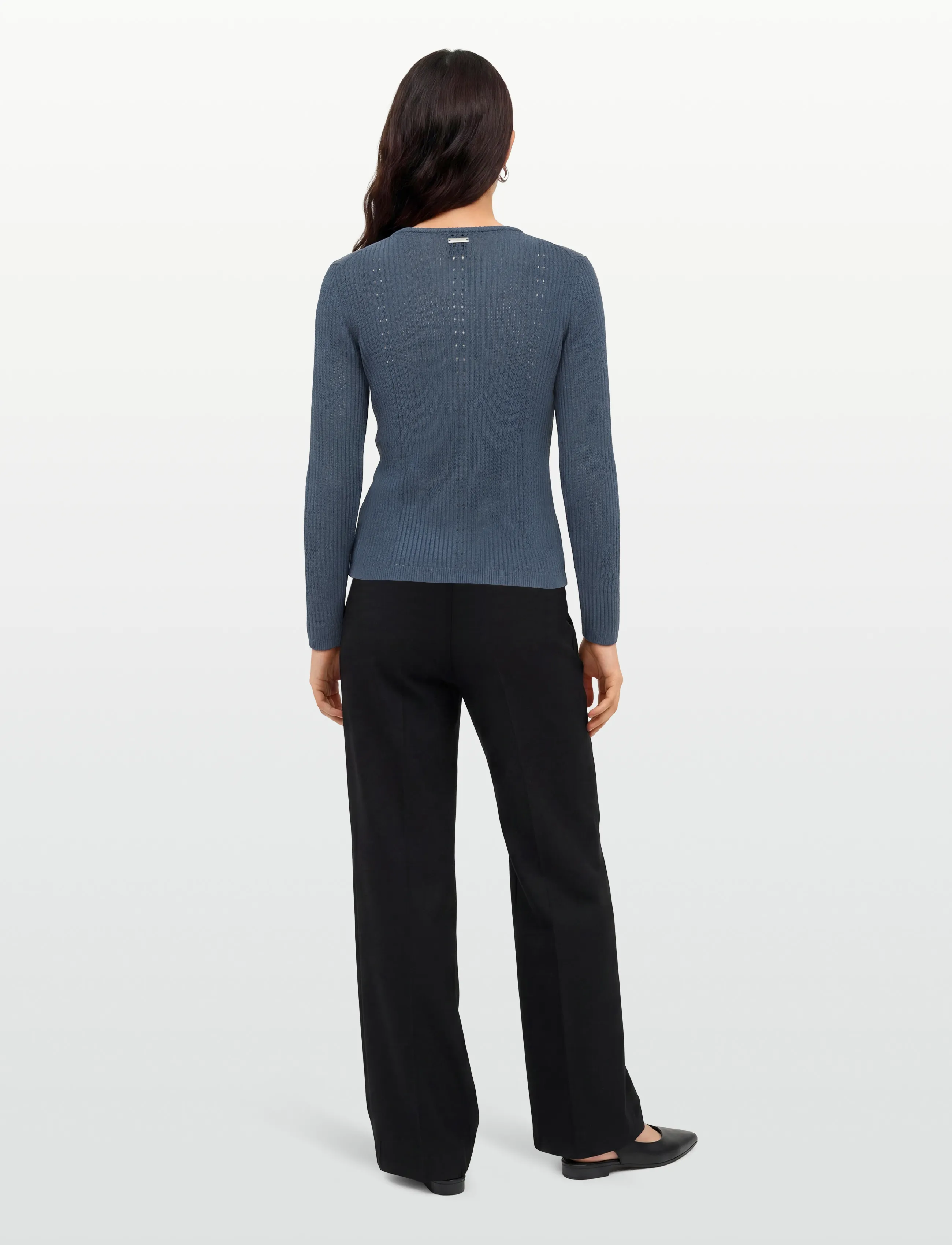Calvin Klein - POINTELLE RIB CARDIGAN - kardiganid - blue nomad - 4