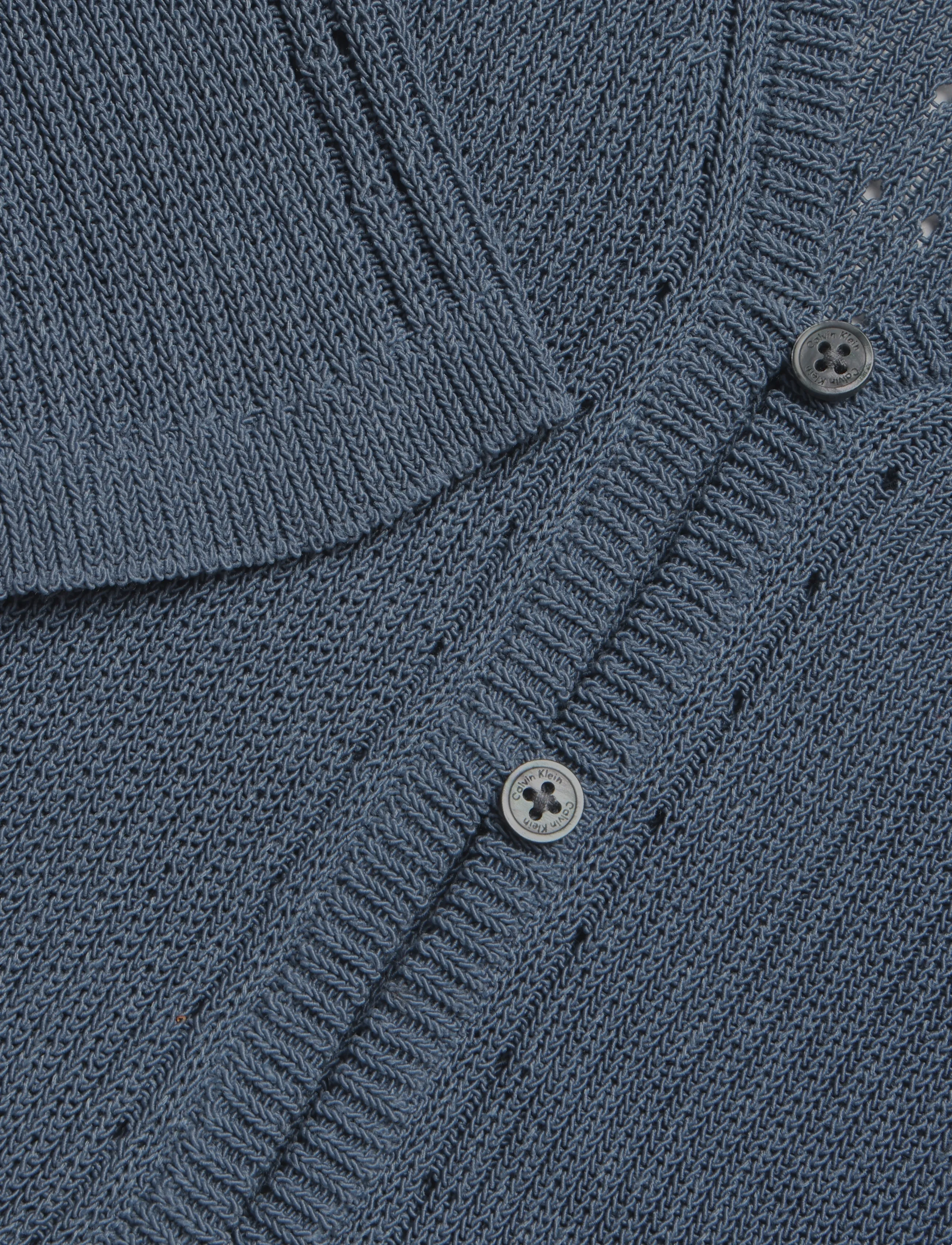 Calvin Klein - POINTELLE RIB CARDIGAN - kardiganid - blue nomad - 5