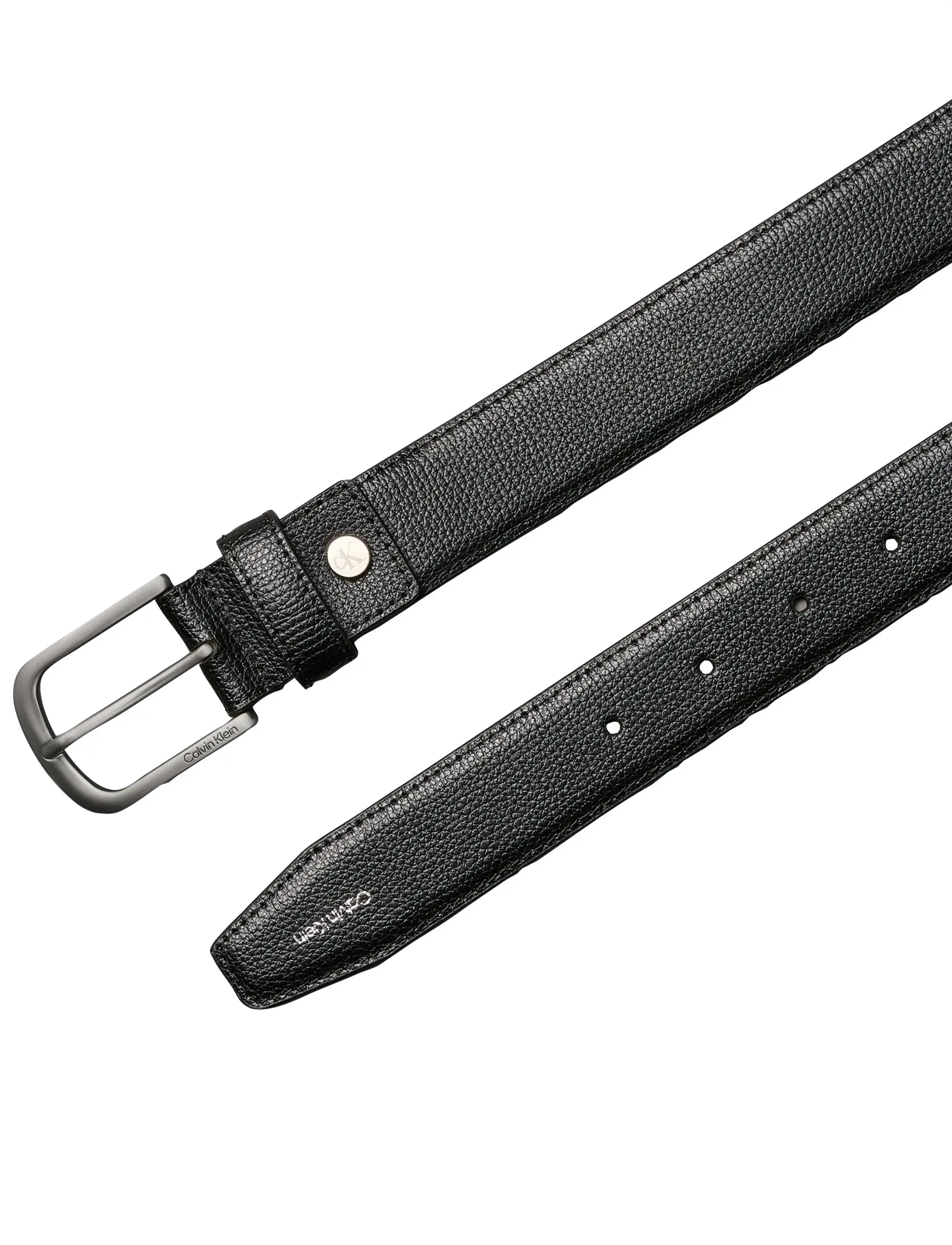 Calvin Klein - FOIL EMBOSS CARDHOLDER + BELT - classic belts - black - 2