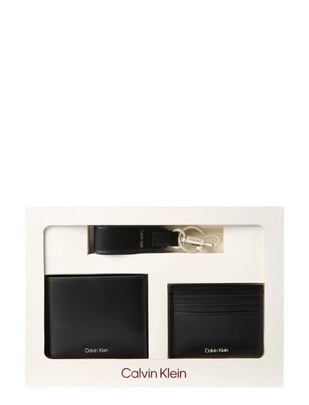 Calvin Klein RAISED 3 PC SLG GIFTSET - Nøkkelringer - BLACK / black