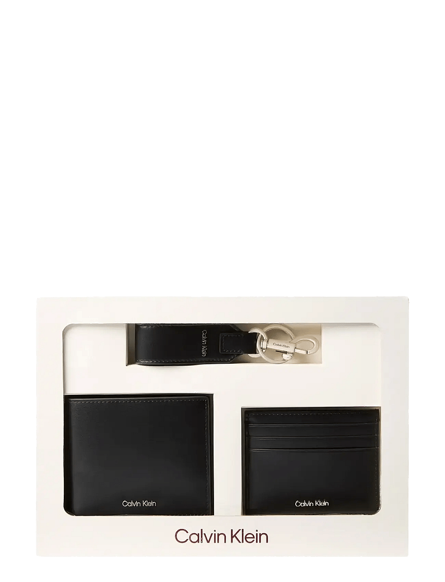 Calvin Klein - RAISED 3 PC SLG GIFTSET - portemonnaies - black - 0