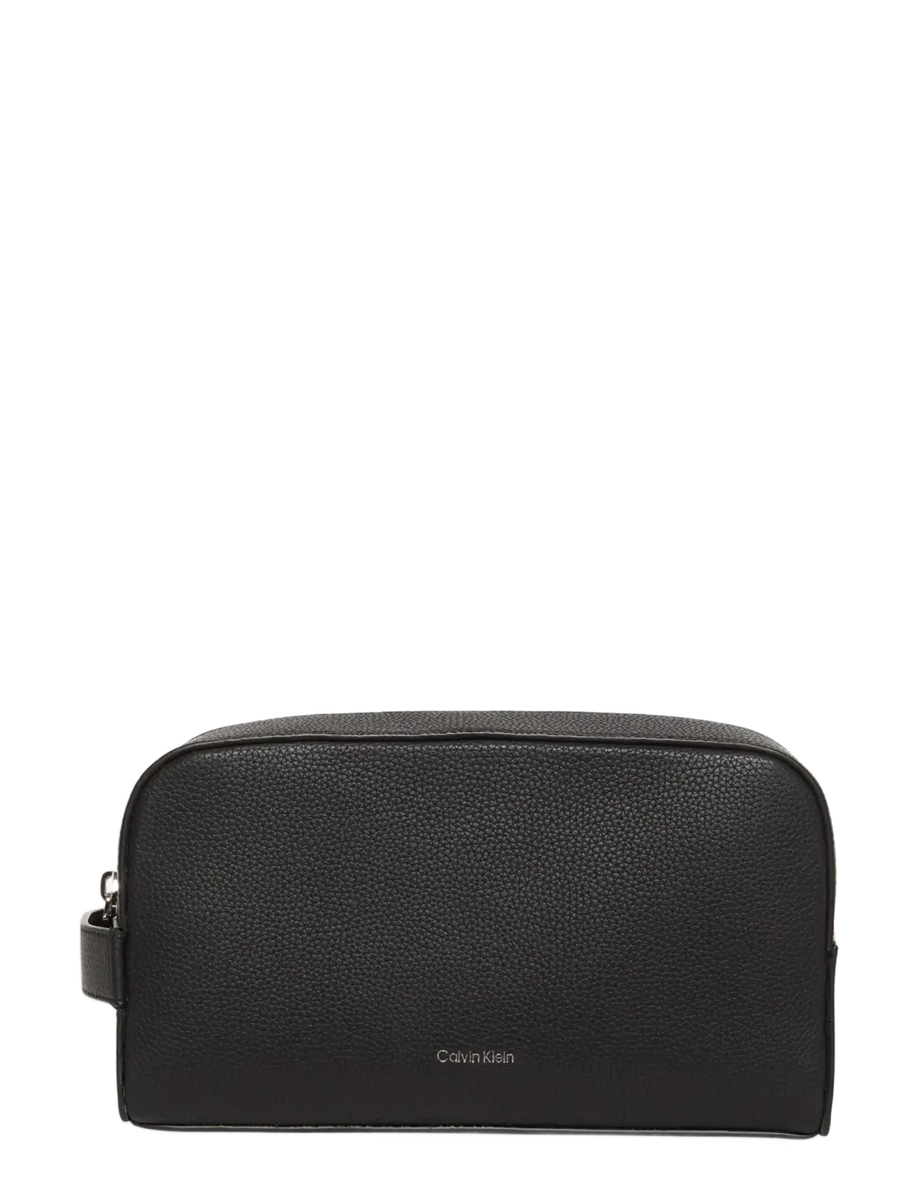Calvin Klein FOIL EMBOSS DOPP KIT - Bags - BLACK / black