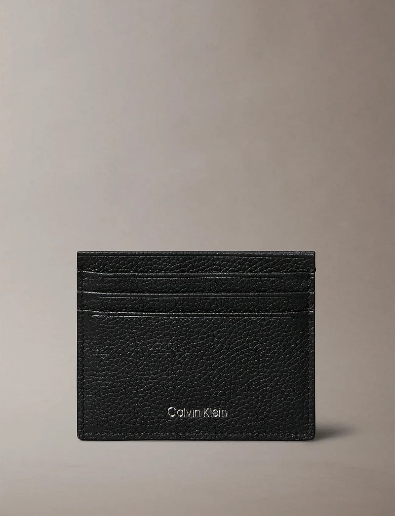 Calvin Klein - FOIL EMBOSS CARDHOLDER - korthållare - black - 0