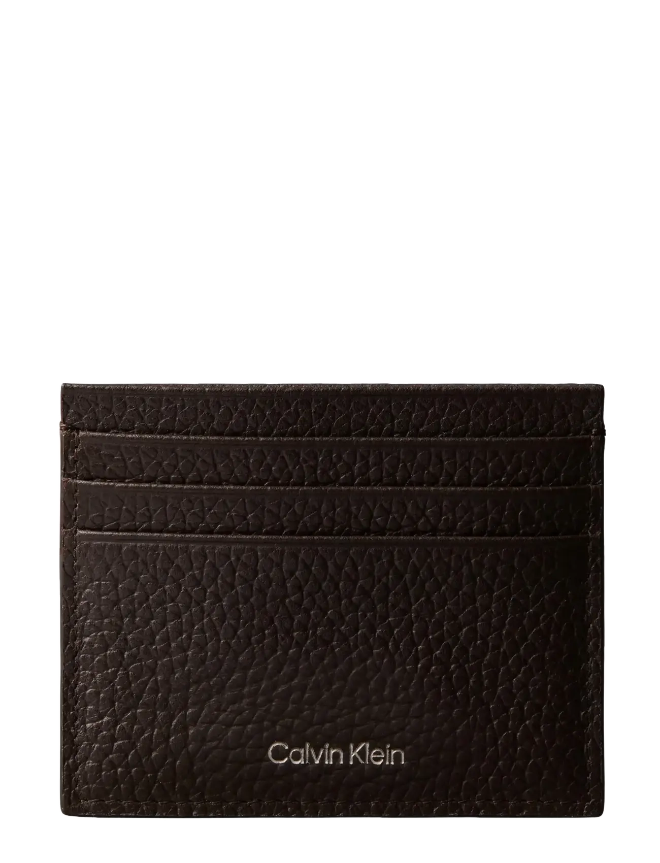 Calvin Klein FOIL EMBOSS CARDHOLDER - Kartenetuis - CHOCOLATE MARTINI / brown