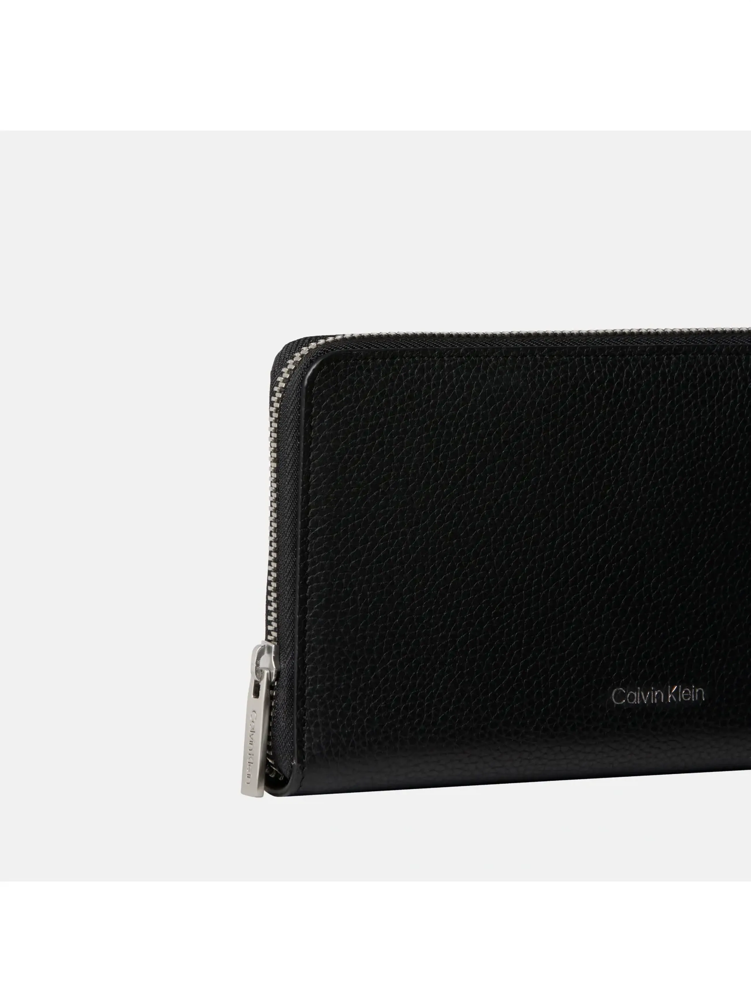 Calvin Klein - FOIL EMBOSS LONG ZIP FOLD - black - 2
