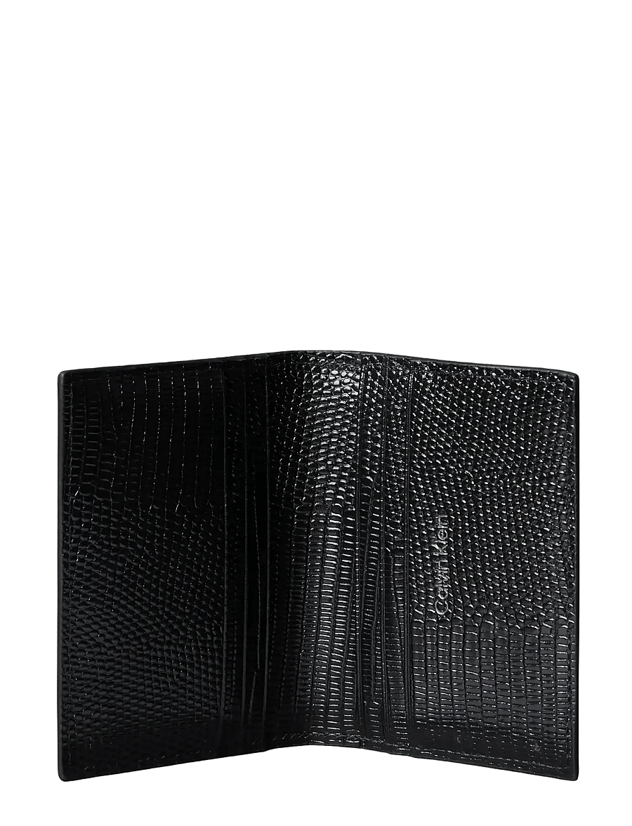 Calvin Klein - FOIL EMBOSS BILLFOLD W/ COIN - rahakotid - black - 2