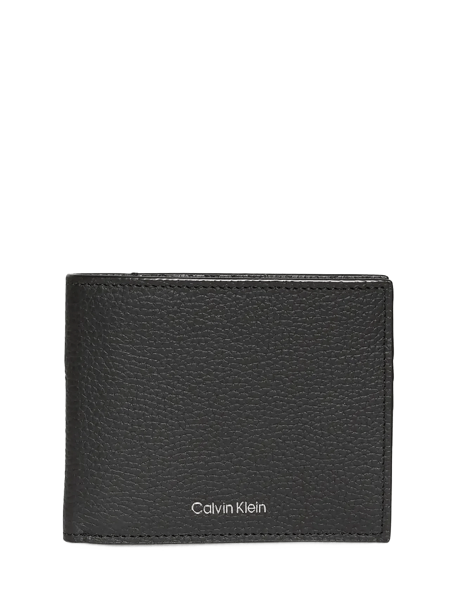 Calvin Klein - FOIL EMBOSS BILLFOLD W/ COIN - rahakotid - black - 3