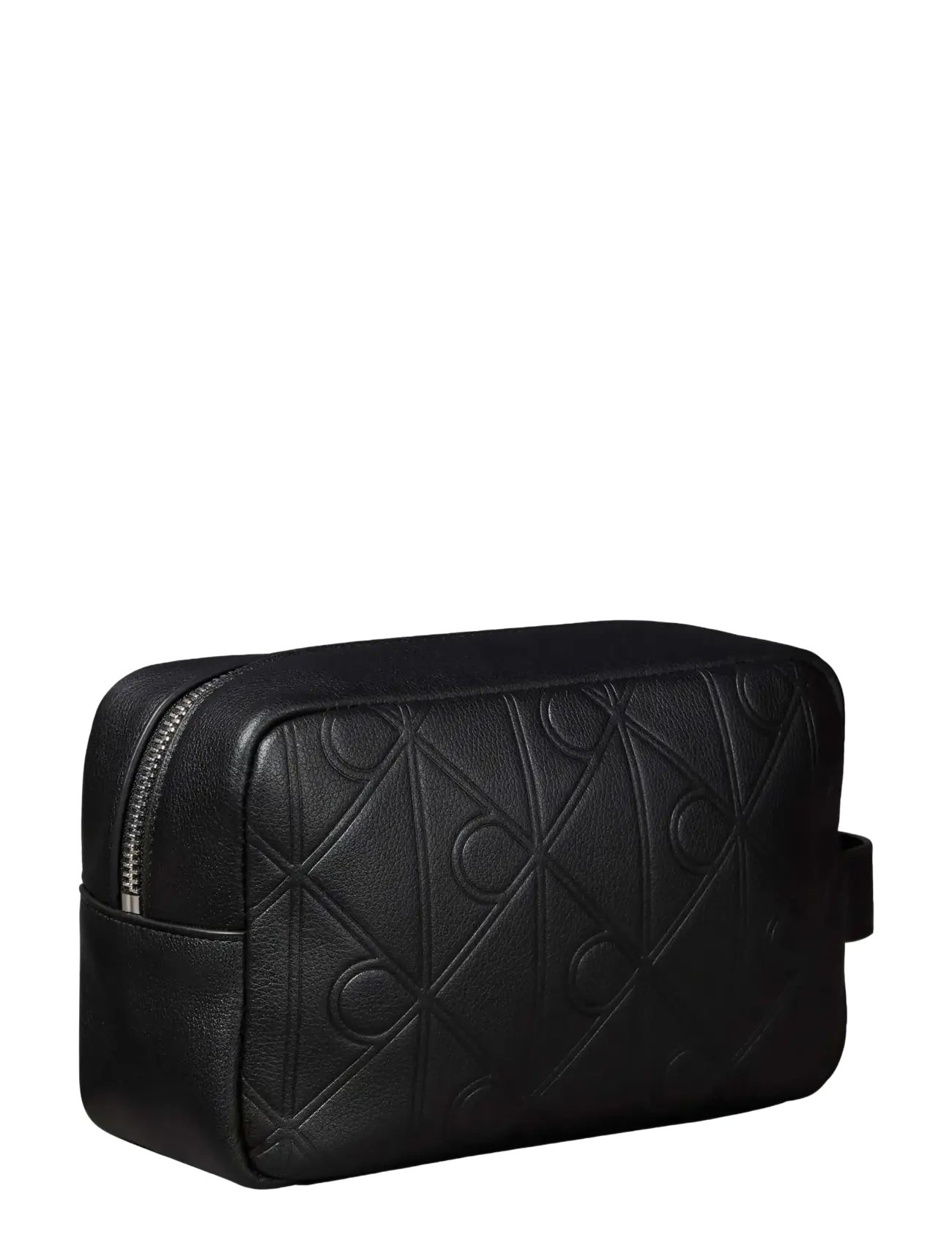 Calvin Klein - XL EMBLEM AOP EMBO﻿SS DOPP KIT - toilettasker - black - 1