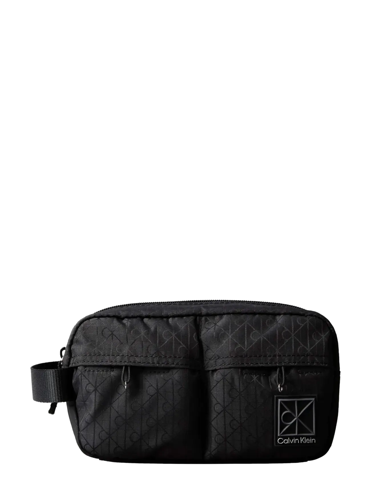 Calvin Klein Utility Emblem Dopp Kit, One Size, Black, Tasker > Toilettasker, Herre