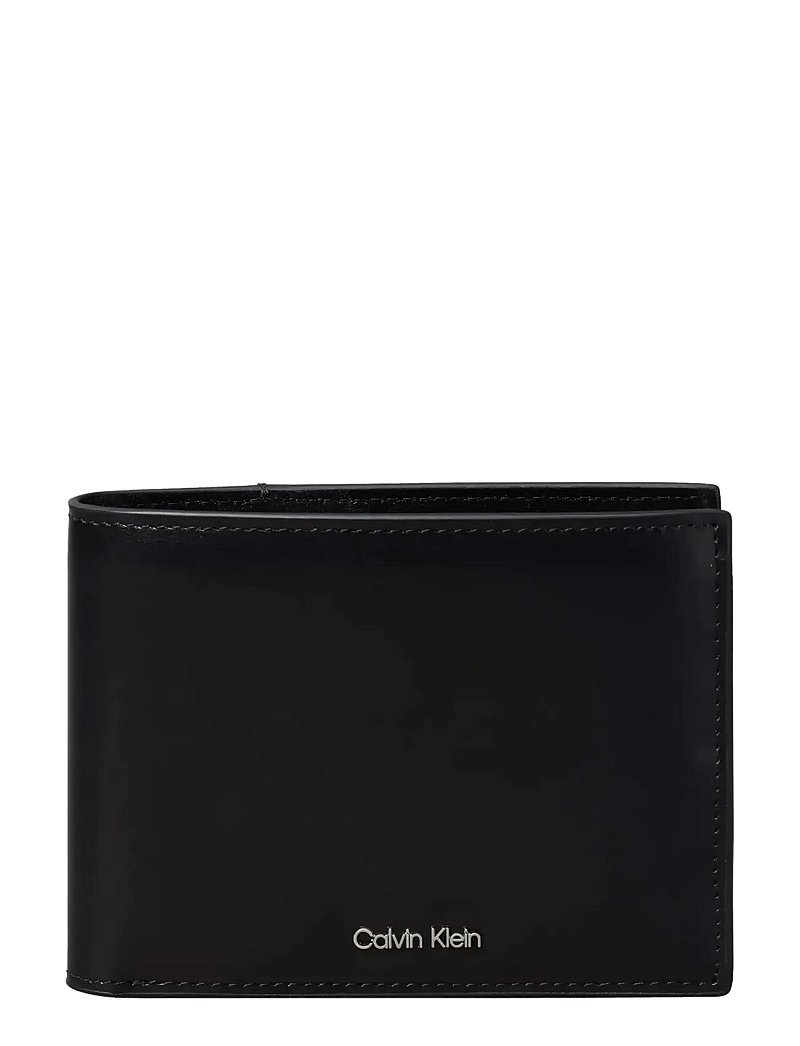Calvin Klein - RAISED EW TRIFOLD - portemonnaies - black - 0