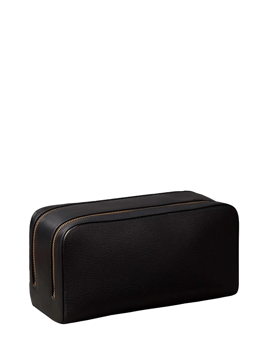Calvin Klein - PREMIUM LEATHER DOPP KIT - shoppa efter tillfälle - black - 1