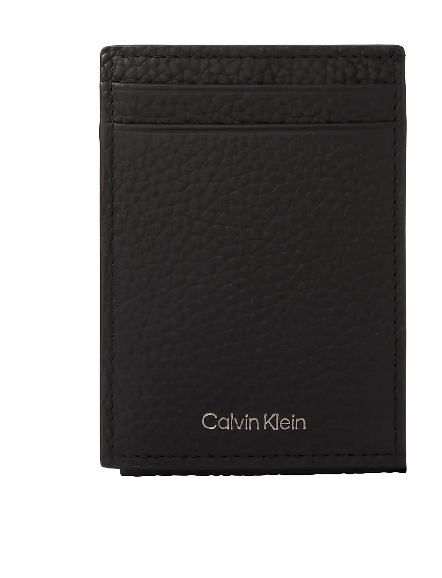 Calvin Klein - FOIL EMBOSS MAGNET N/S CARDHOLDE - kartenetuis - black - 0
