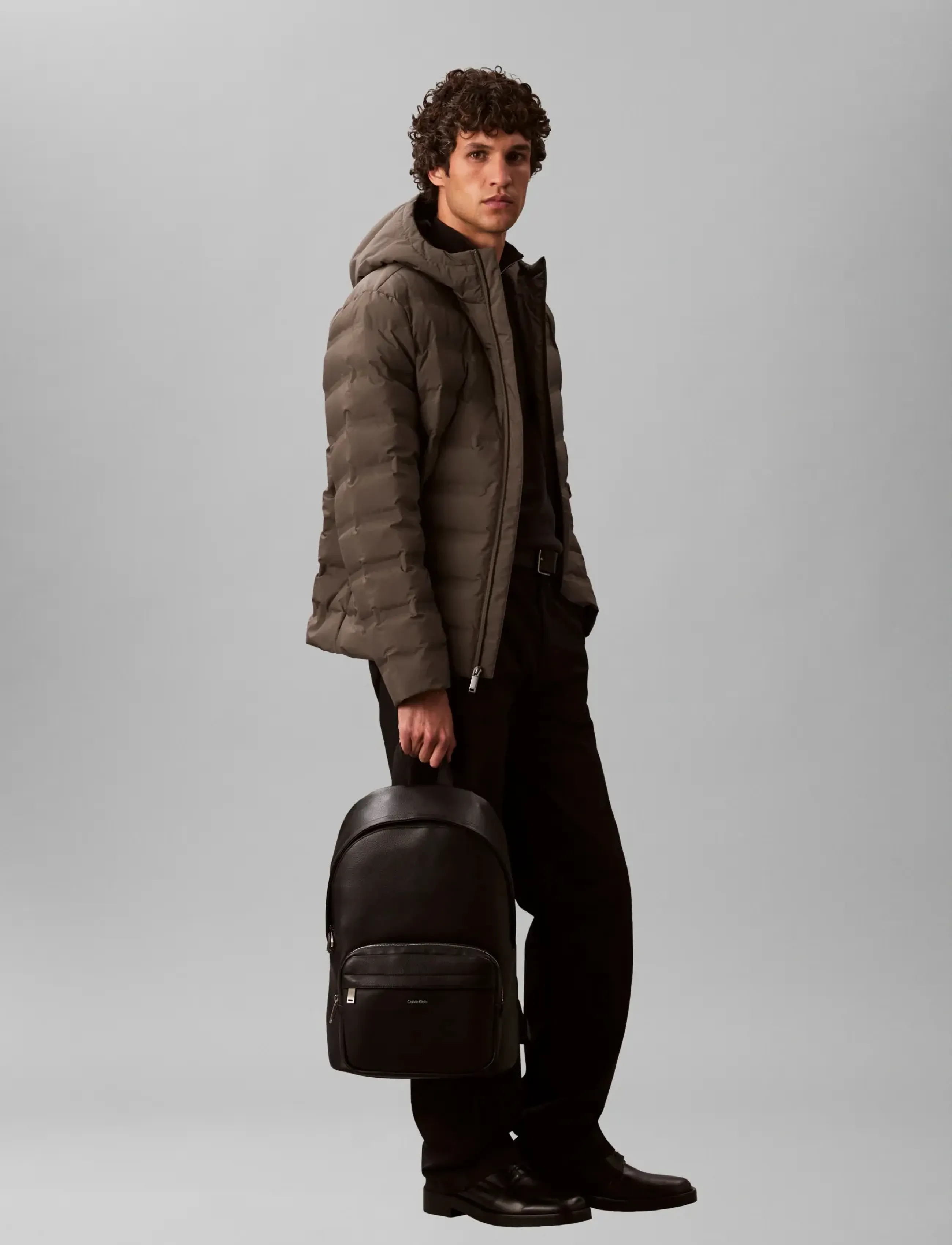 Calvin Klein RAISED ROUND BACKPACK - Bags - BLACK / black