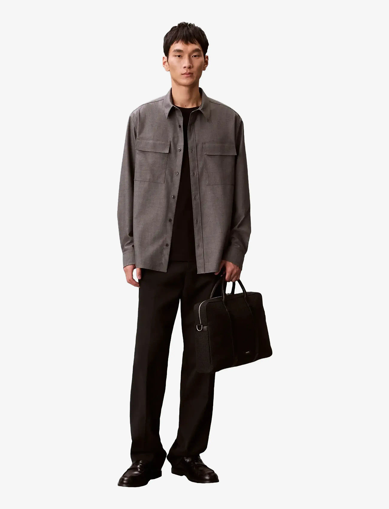 Calvin Klein - EMBOSSED WOVEN COMMUTER - shop efter anledning - black - 0