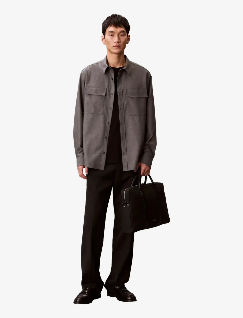 Calvin Klein - EMBOSSED WOVEN COMMUTER - osta olukorra järgi - black - 0