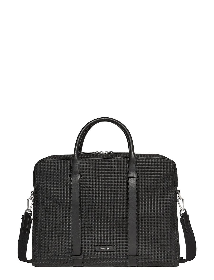 Calvin Klein - EMBOSSED WOVEN COMMUTER - nach anlass kaufen - black - 0