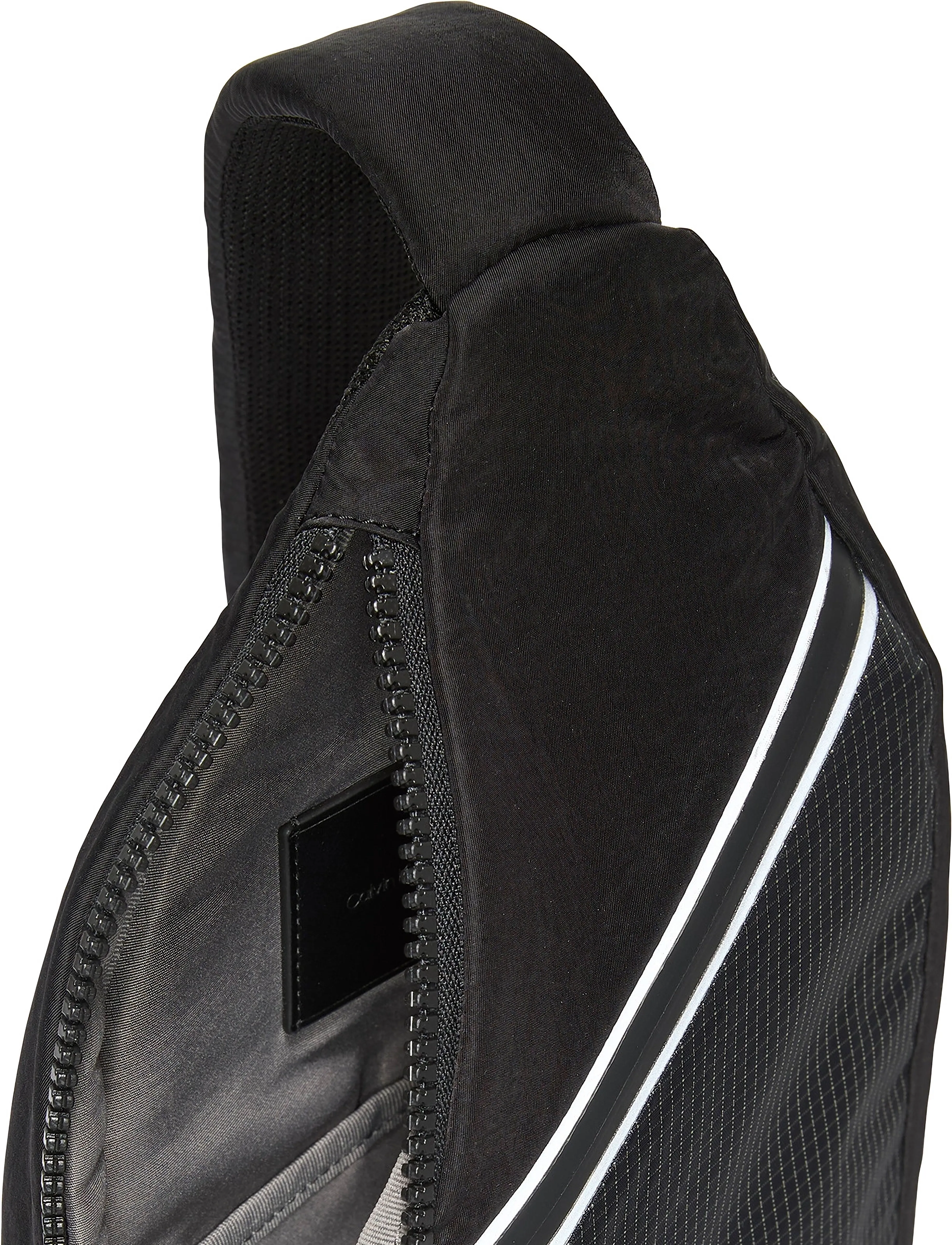 Calvin Klein - STRIPED UTILITY ZIP SLING - verslaðu eftir tilefni - black - 2