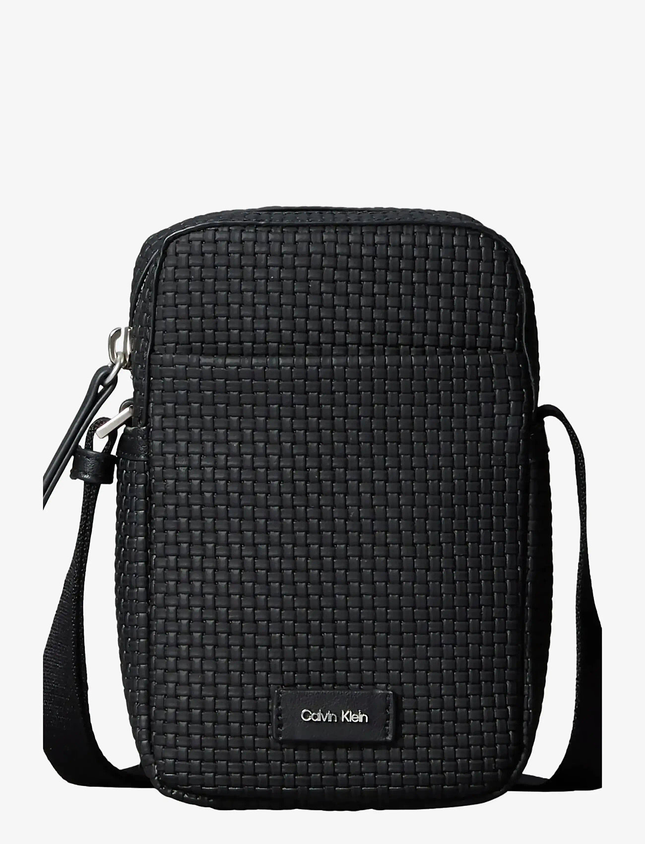 Calvin Klein - EMBOSSED WOVEN SLIM REPORTER - shop by occasion - black - 0