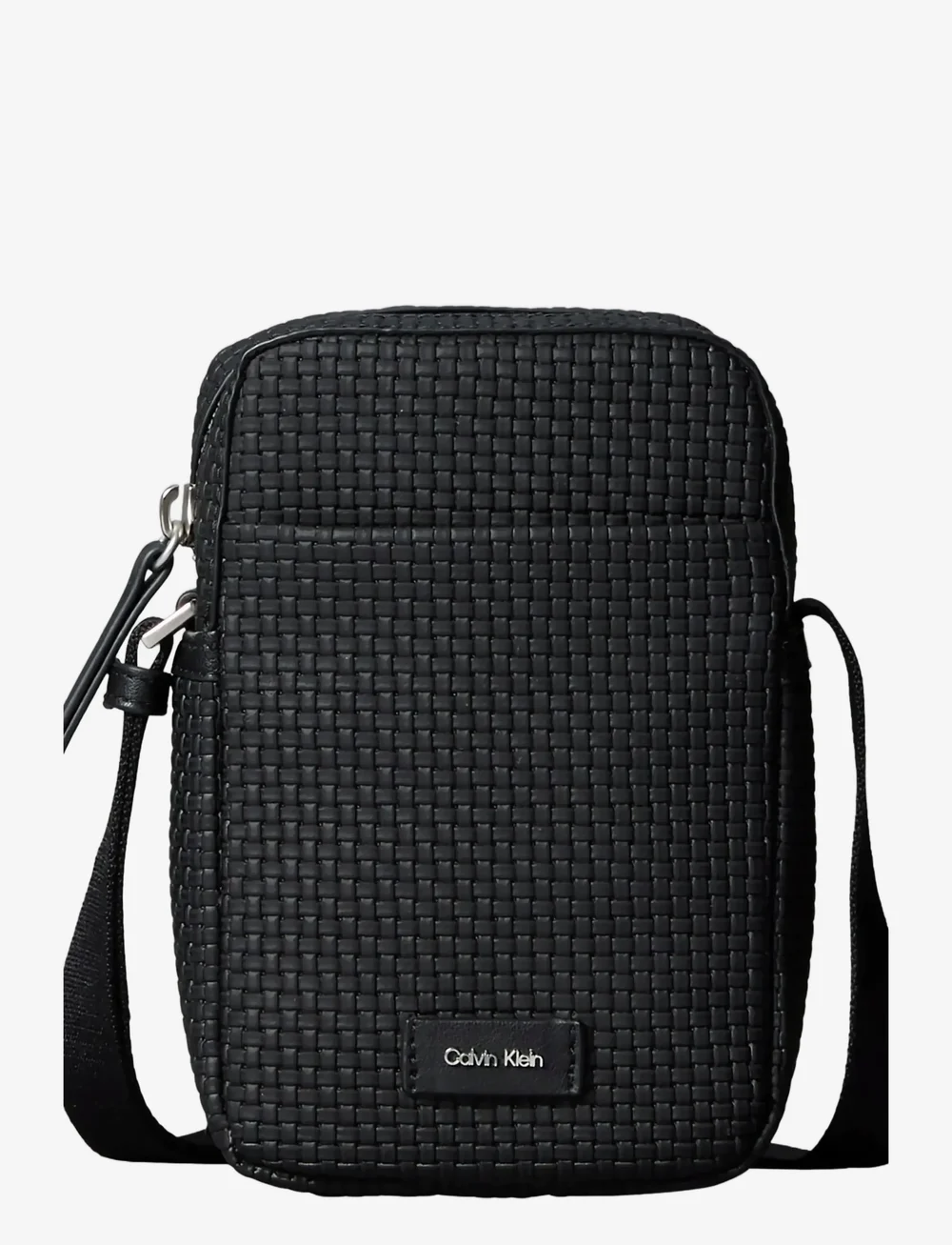 Calvin Klein - EMBOSSED WOVEN SLIM REPORTER - osta olukorra järgi - black - 0