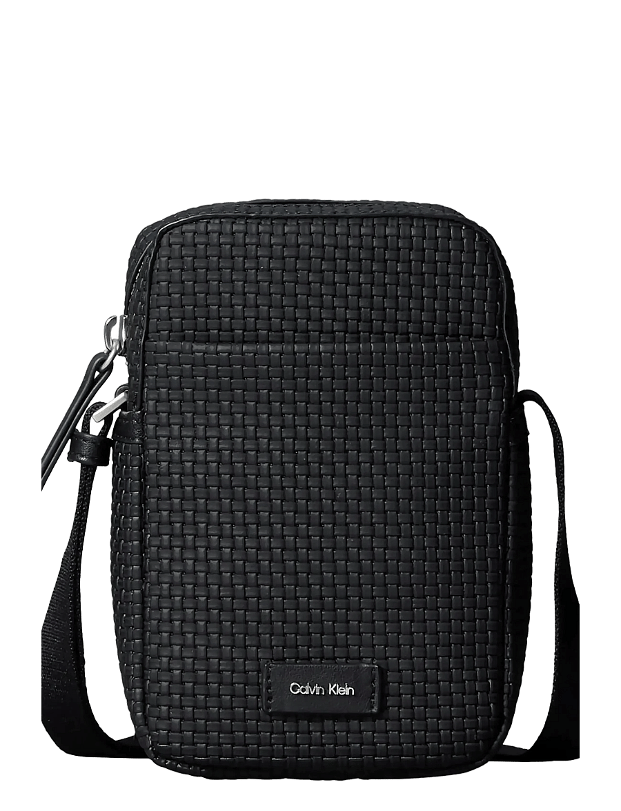 Calvin Klein - EMBOSSED WOVEN SLIM REPORTER - verslaðu eftir tilefni - black - 0