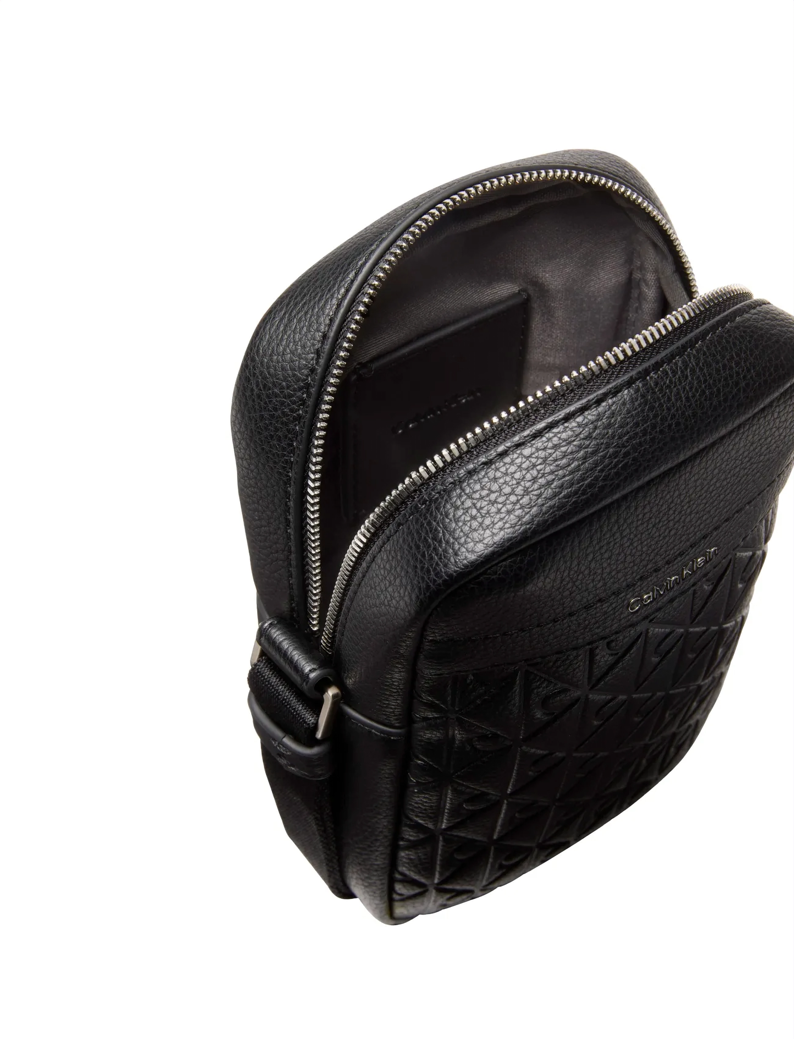 Calvin Klein - EMBLEM AOP EMBOSS SLIM REPORTER - shop etter anledning - black - 2
