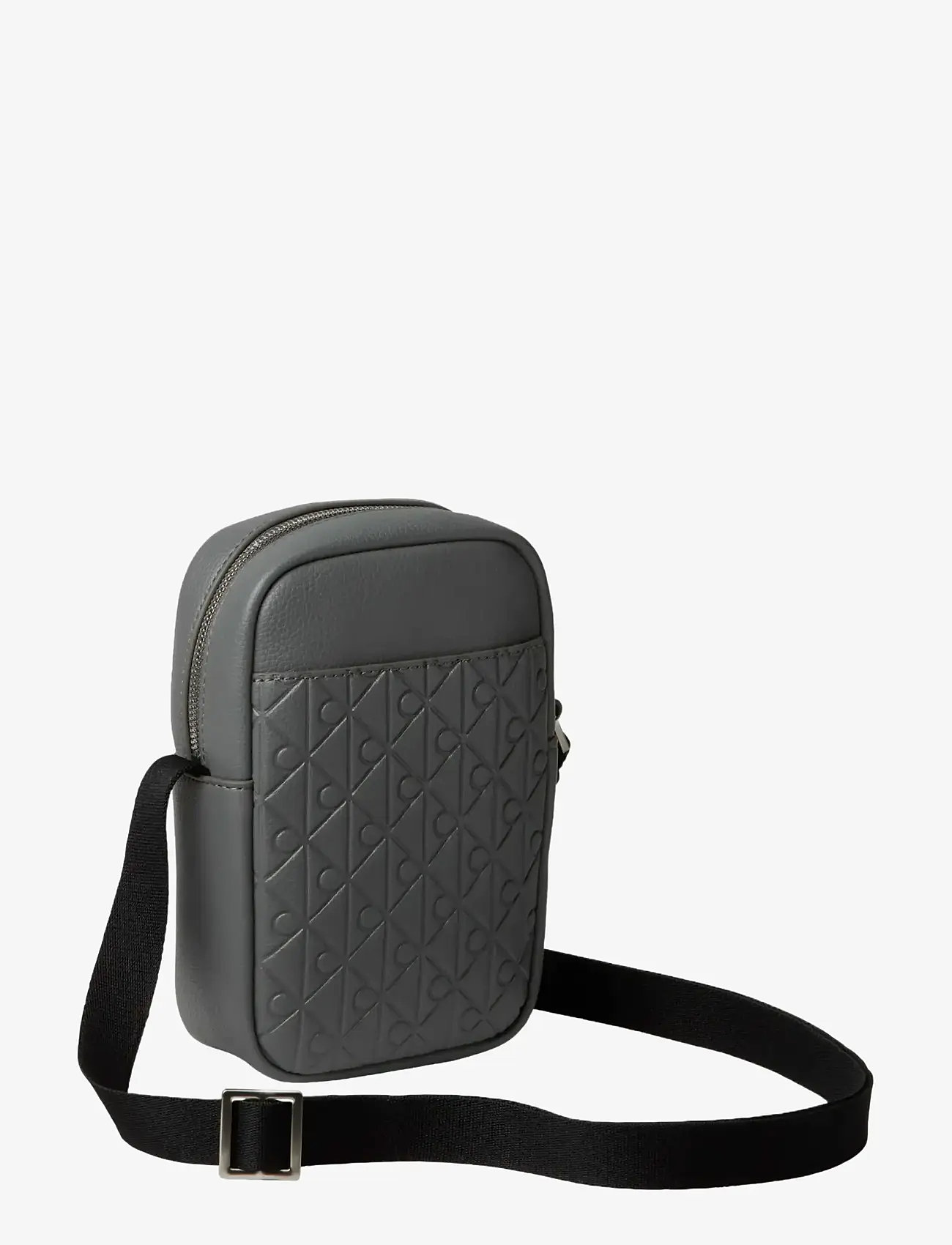 Calvin Klein - EMBLEM AOP EMBOSS SLIM REPORTER - shop by occasion - charcoal gray - 1