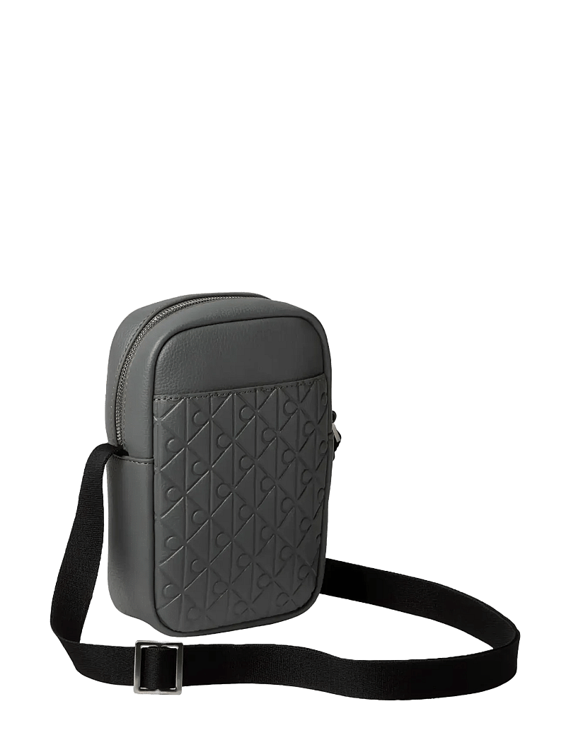 Calvin Klein - EMBLEM AOP EMBOSS SLIM REPORTER - nach anlass kaufen - charcoal gray - 1