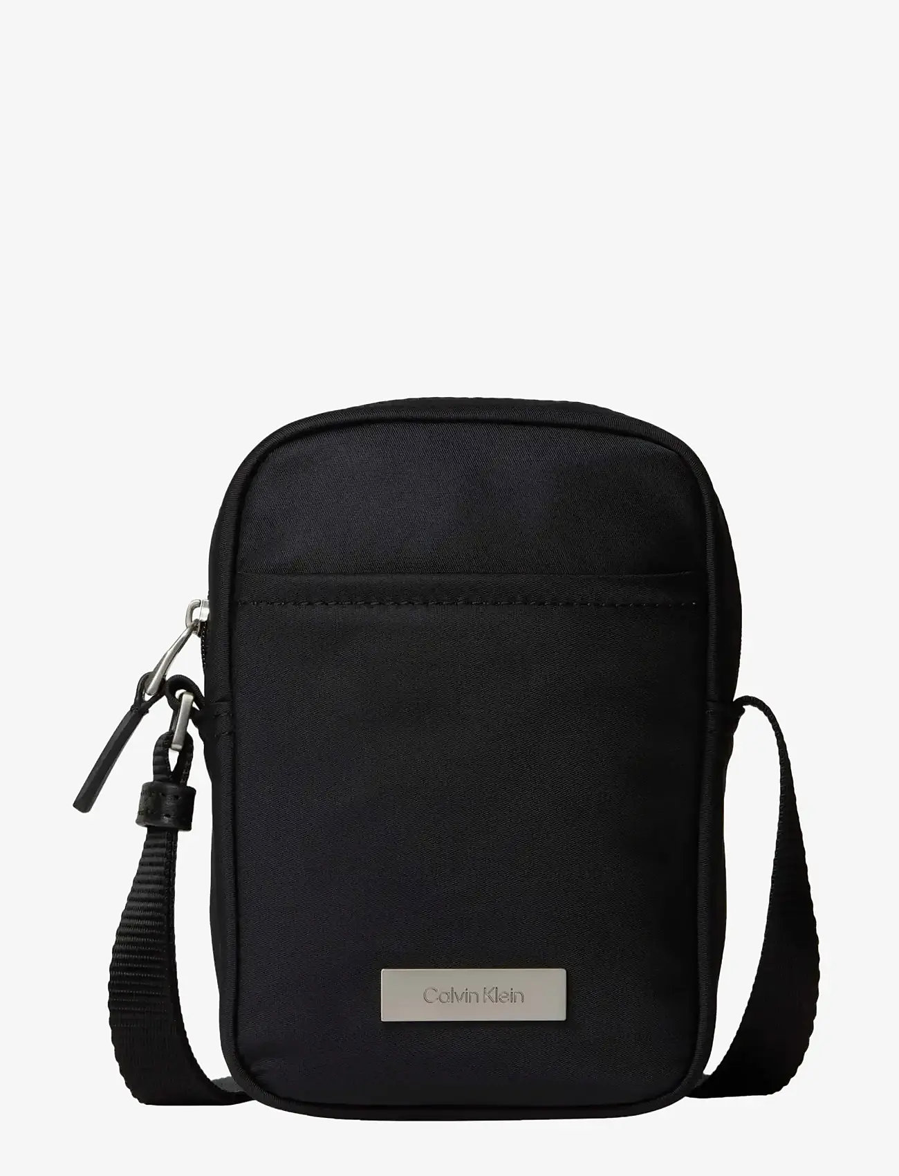 Calvin Klein - SLEEK SLIM REPORTER - crossbody bags - black - 1