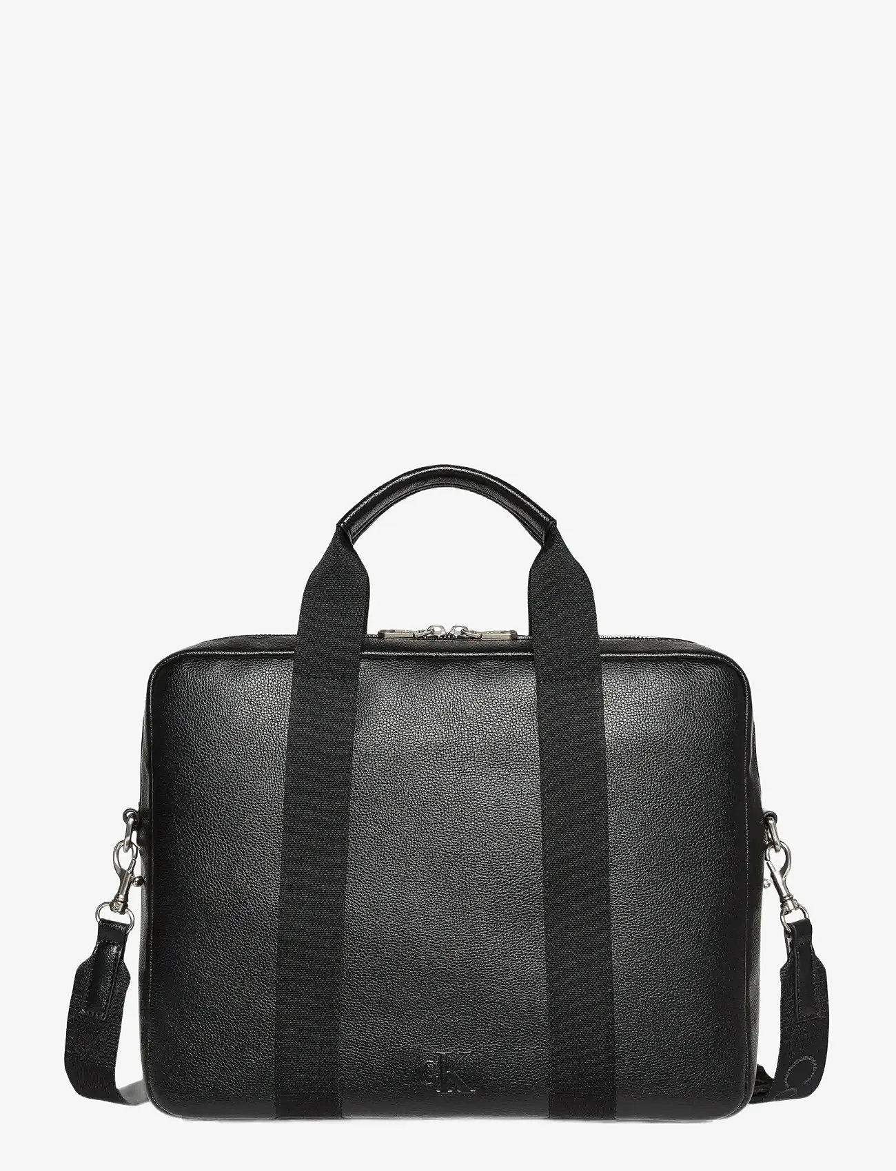 Calvin Klein - WEBBING STRAP LAPTOP BAG - black - 0