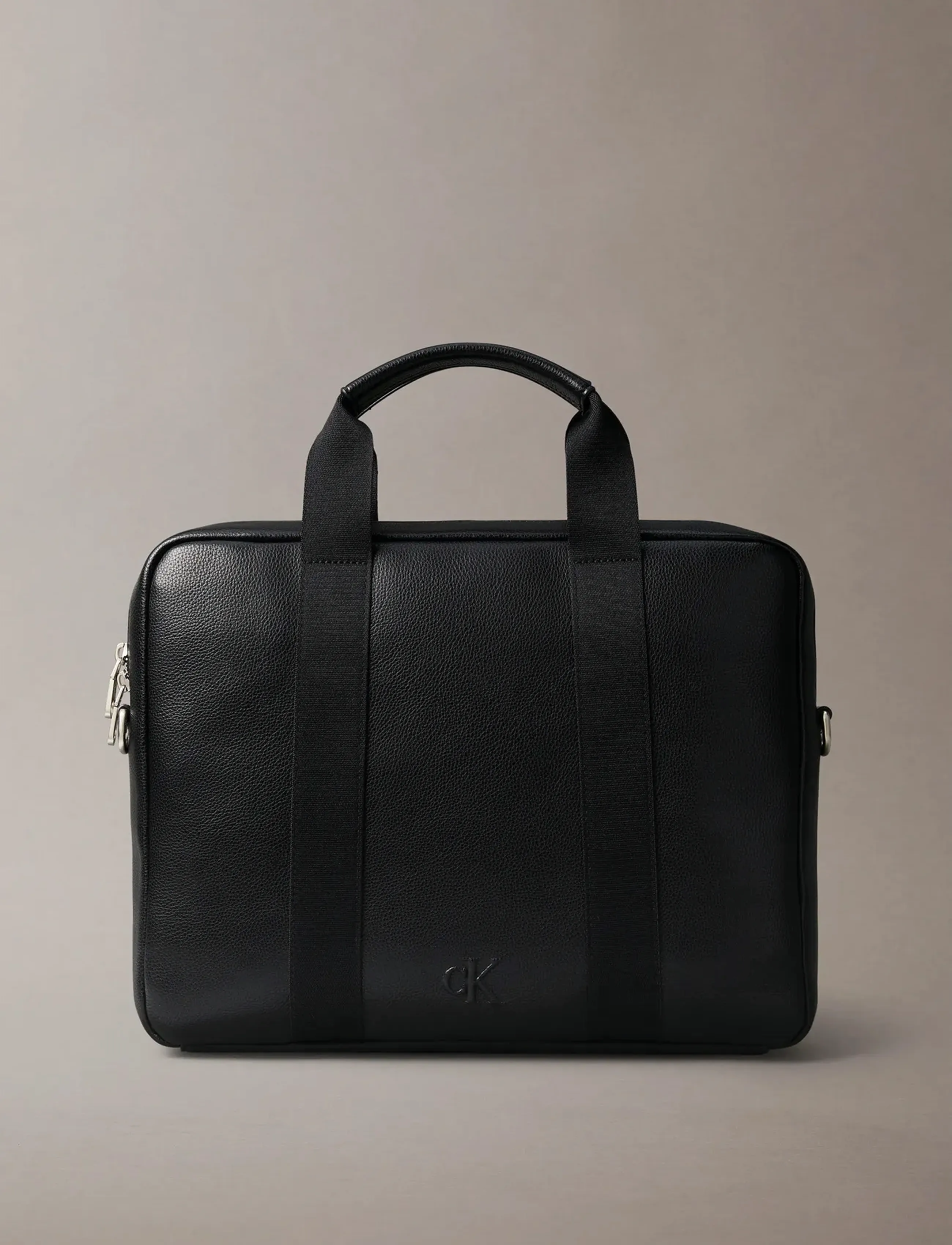 Calvin Klein - WEBBING STRAP LAPTOP BAG - black - 1