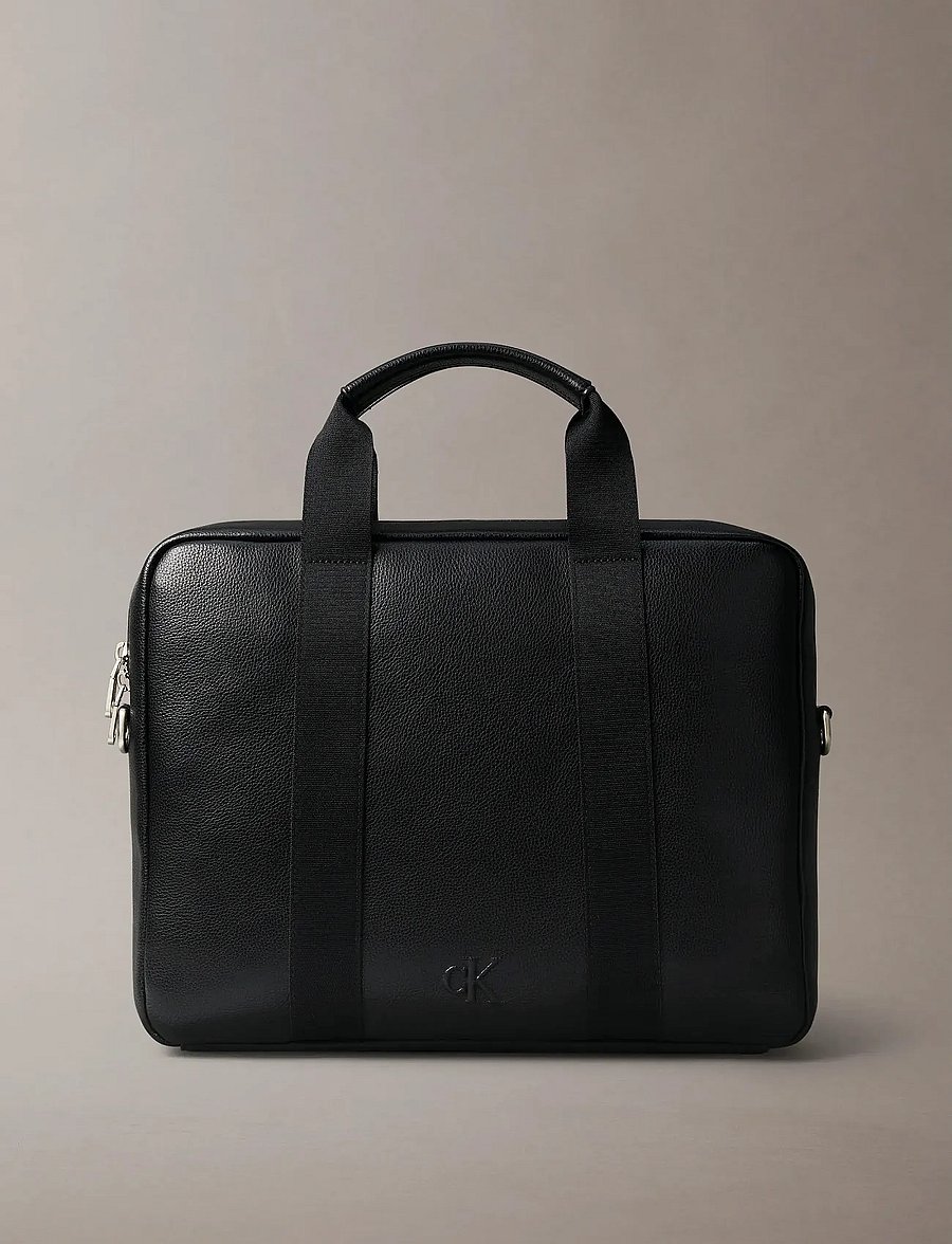Calvin Klein - WEBBING STRAP LAPTOP BAG - nach anlass kaufen - black - 1