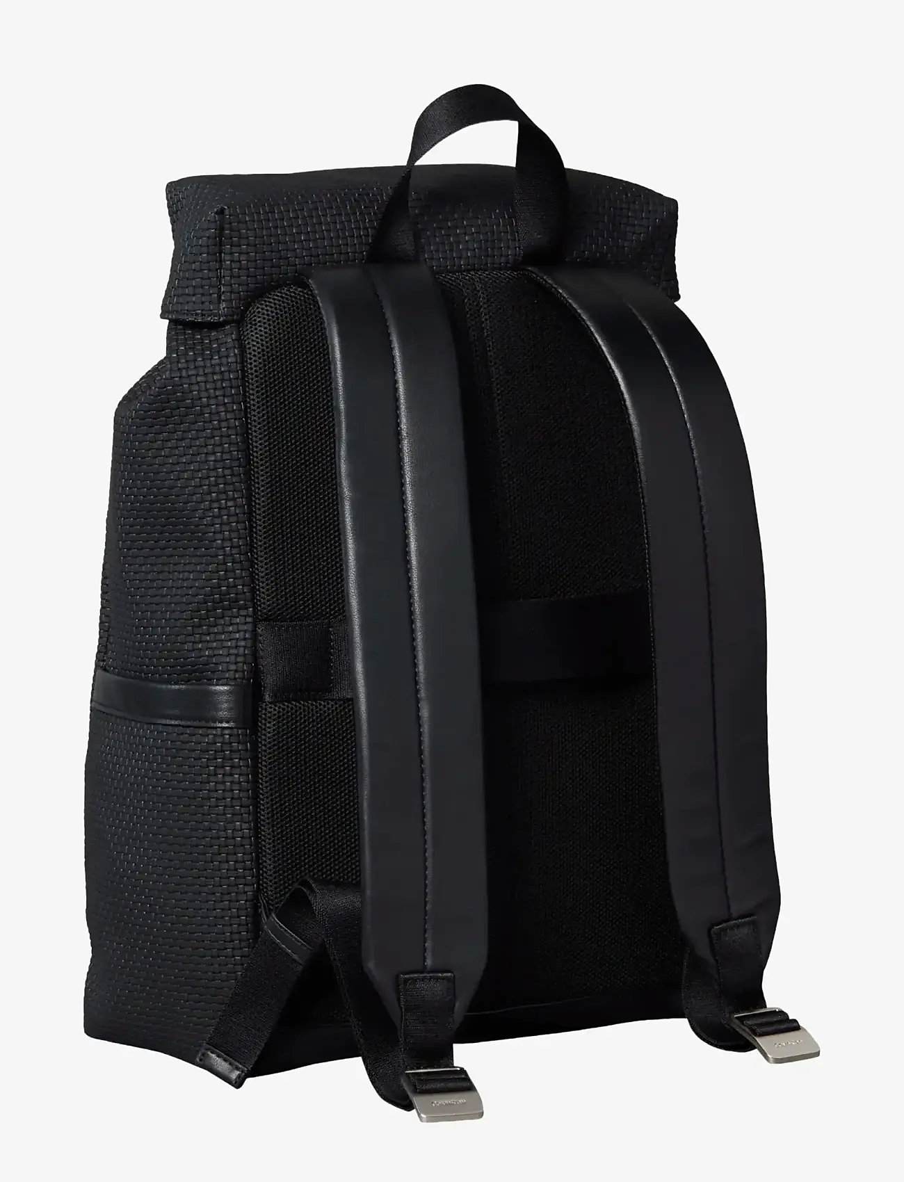Calvin Klein - EMBOSSED WOVEN FLAP BACKPACK - nach anlass kaufen - black - 2