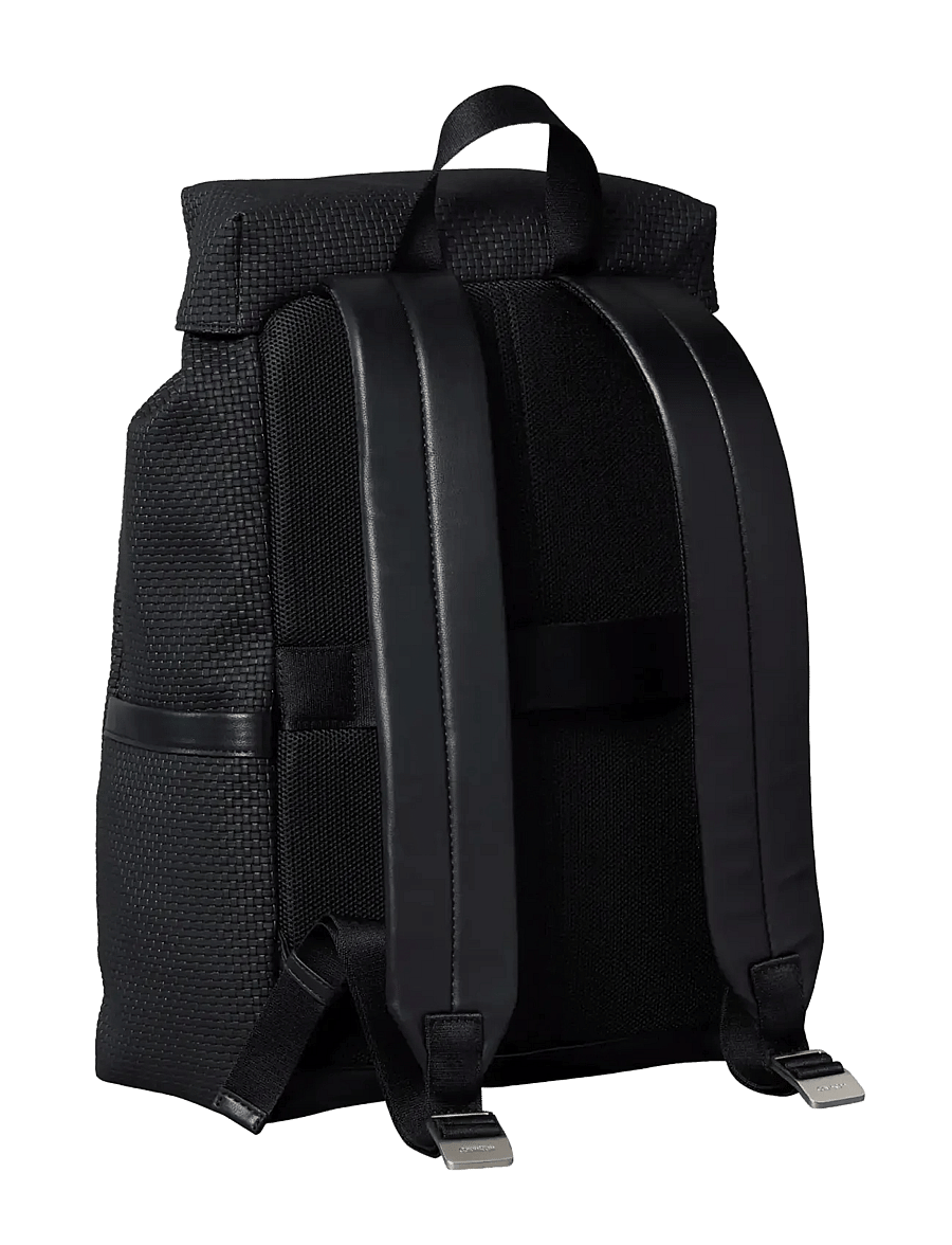 Calvin Klein - EMBOSSED WOVEN FLAP BACKPACK - nach anlass kaufen - black - 2