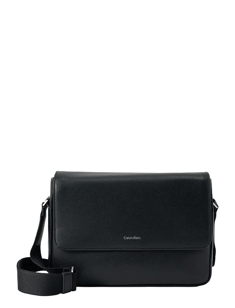 Calvin Klein - RAISED FLAP MESSENGER - shop efter anledning - black - 1