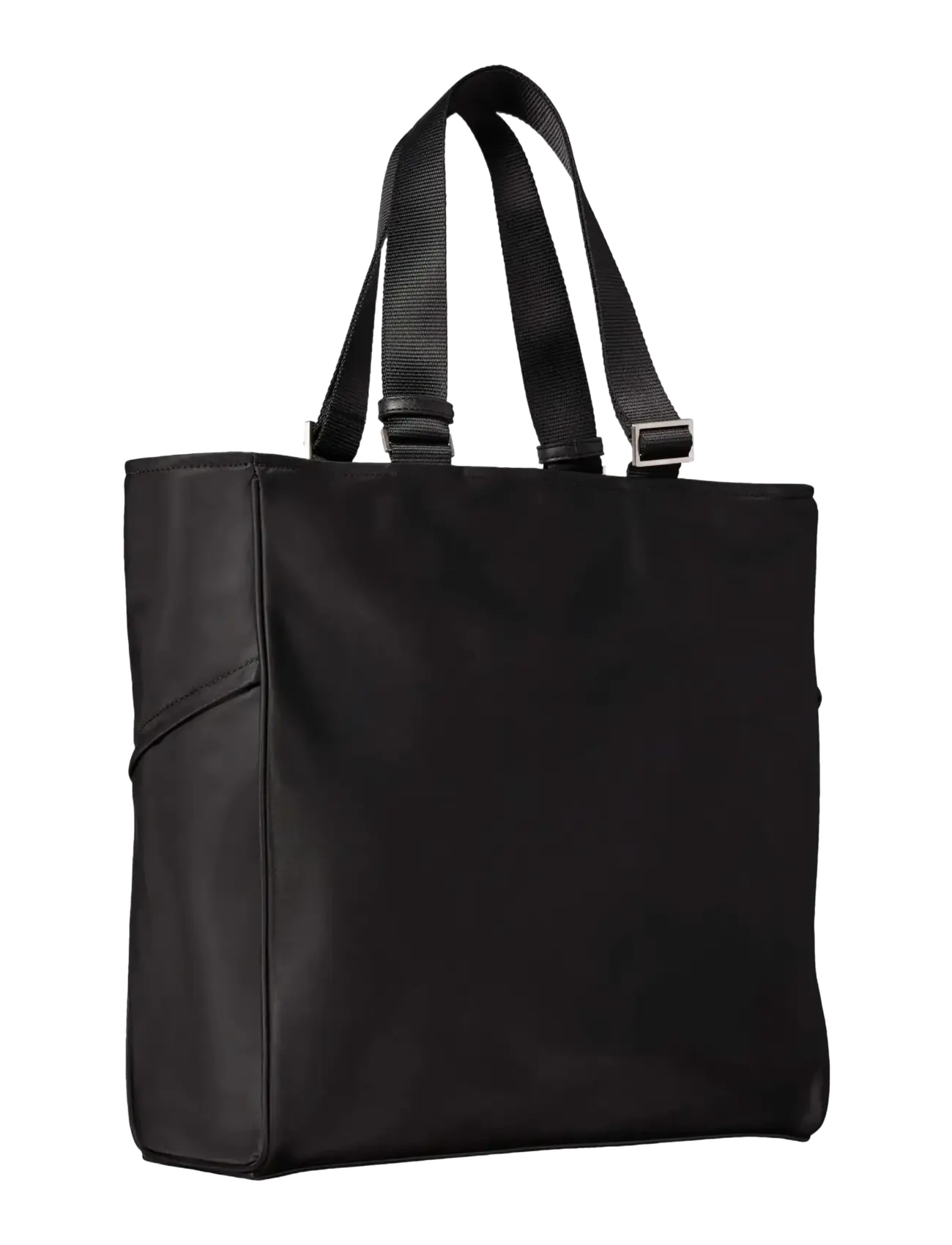Calvin Klein - SLEEK POCKET TOTE - carry bags - black - 1