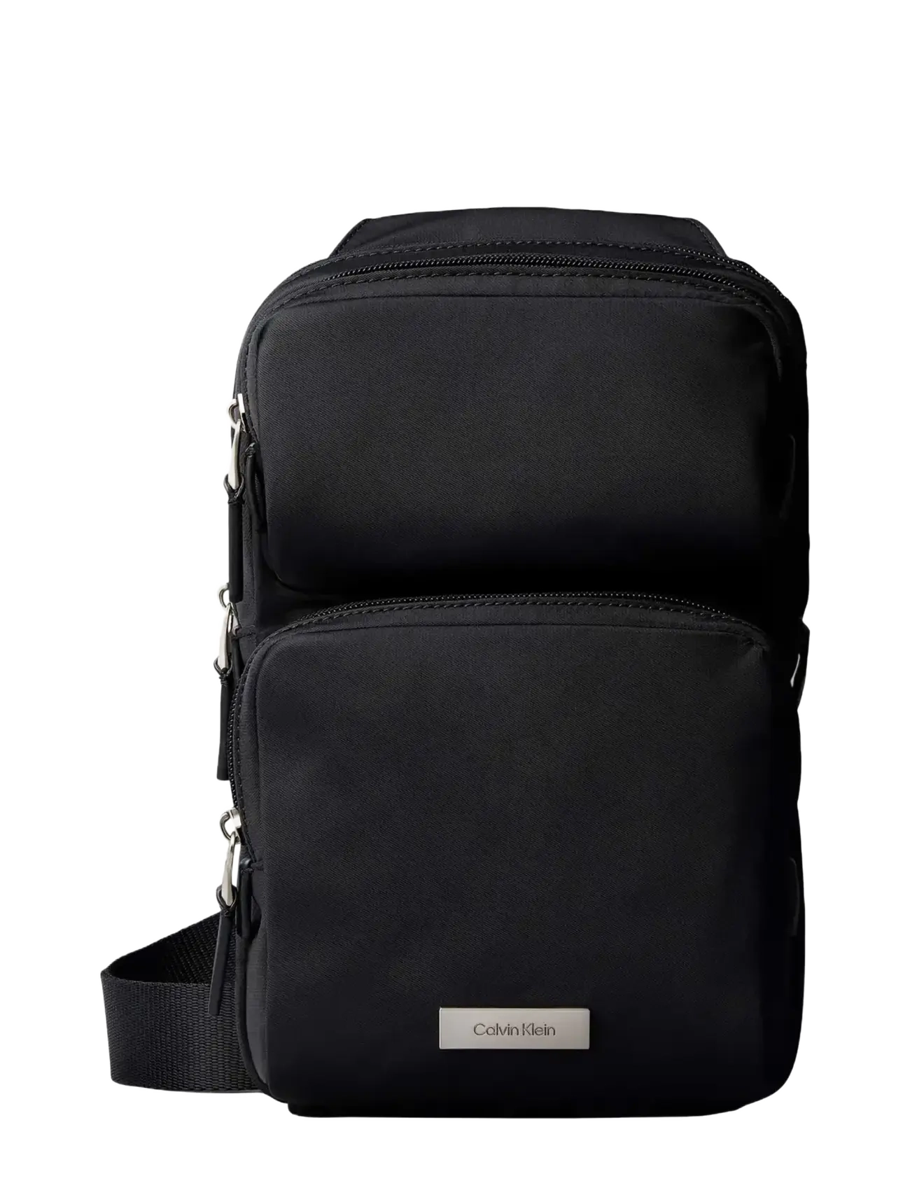 Calvin Klein CLEAN SQUARE SLING - Bags - BLACK / black