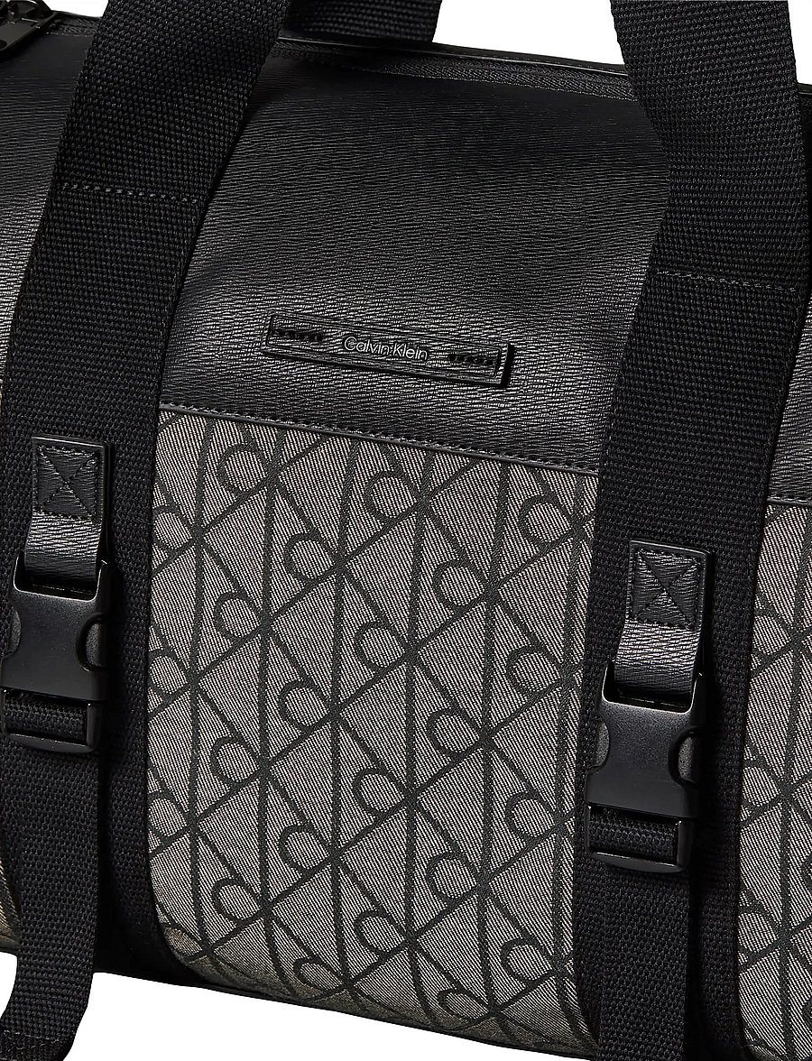 Calvin Klein - MIXED EMBLEM AOP DUFFLE - duffeltassen - lotus beige black aop - 2