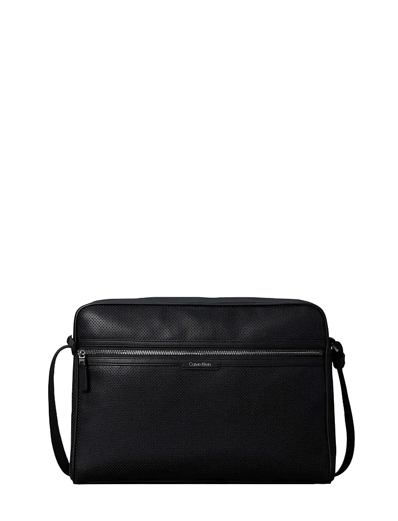 Calvin Klein - PERFORATED LAPTOP FLIGHT BAG - shop efter anledning - black - 0