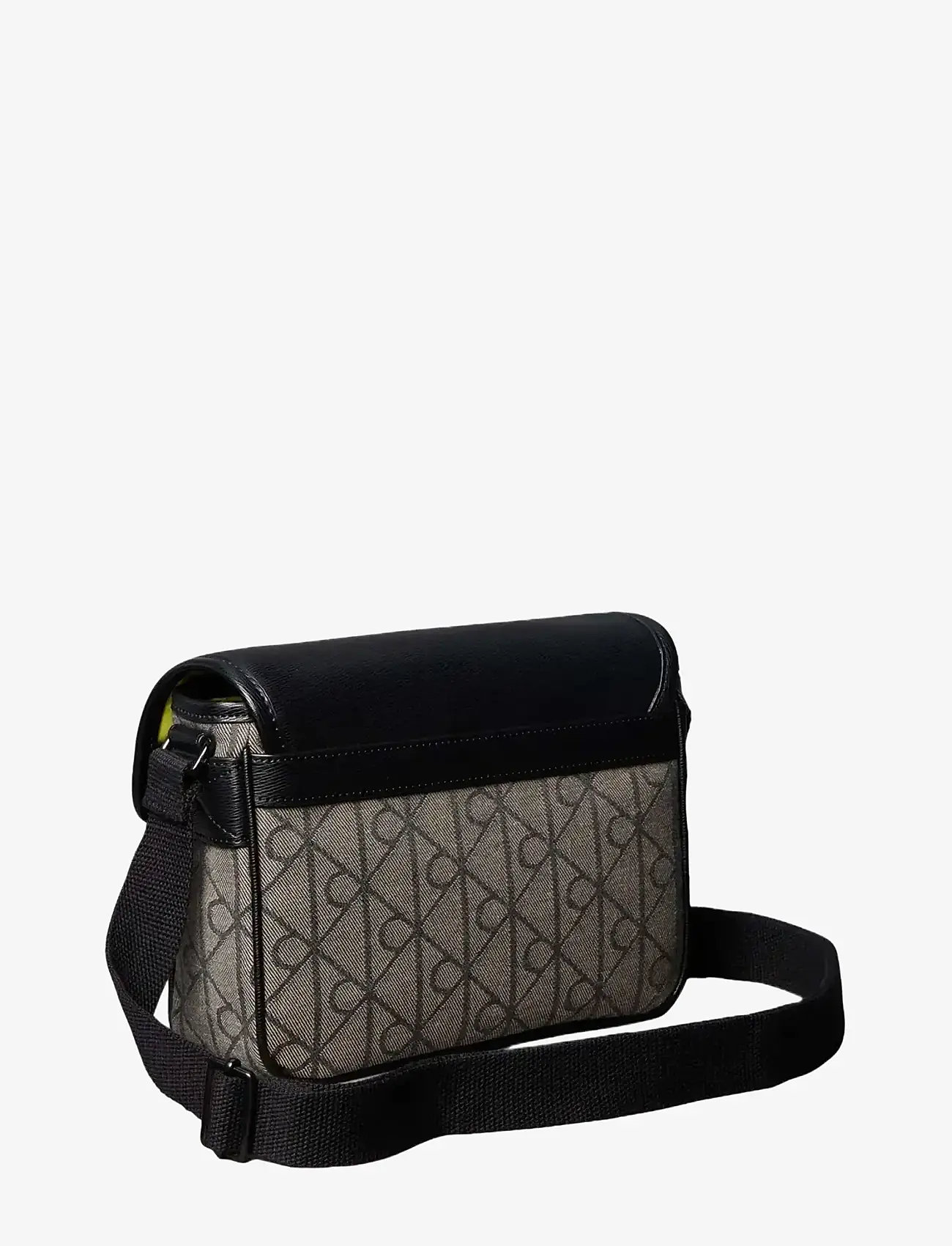Calvin Klein - MIXED EMBLEM AOP SMALL FLAP MESS - shop efter anledning - lotus beige   black aop - 2