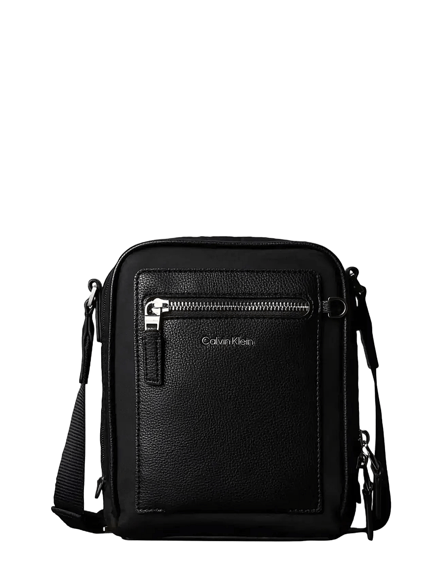Calvin Klein - SSNL RAISED LOGO REPORTER - nach anlass kaufen - black - 1