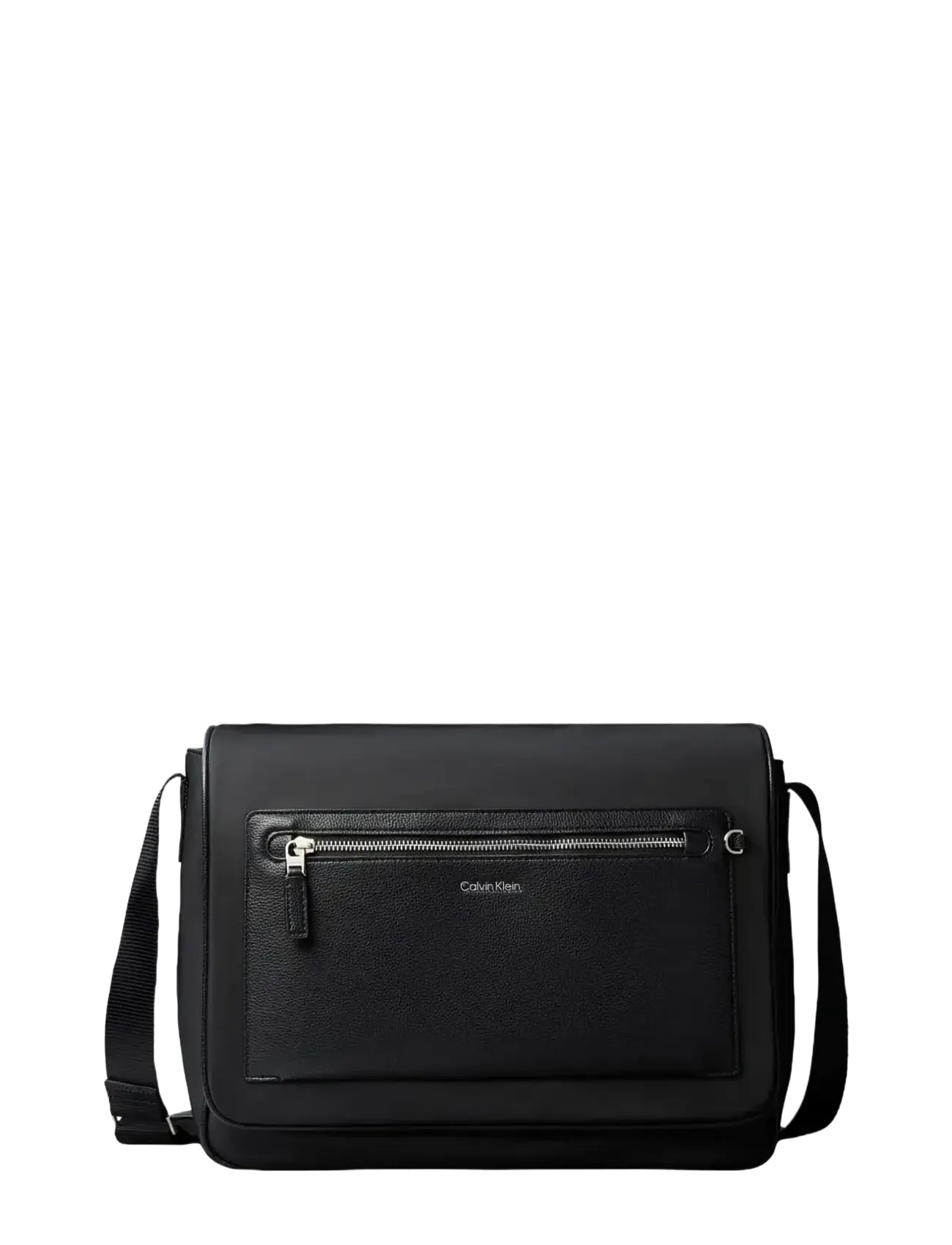 Calvin Klein - SSNL RAISED LOGO FLAP MESSENGER - black - 1
