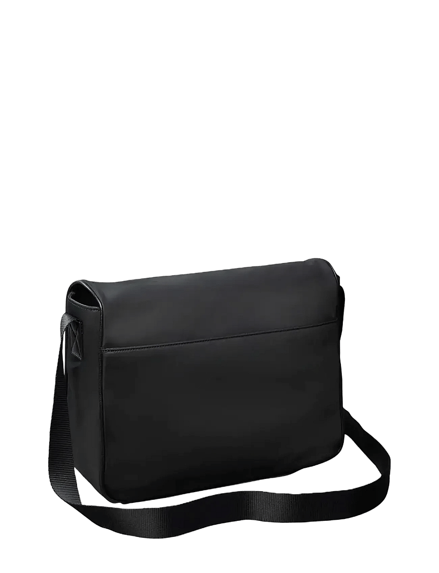 Calvin Klein - SSNL RAISED LOGO FLAP MESSENGER - black - 2