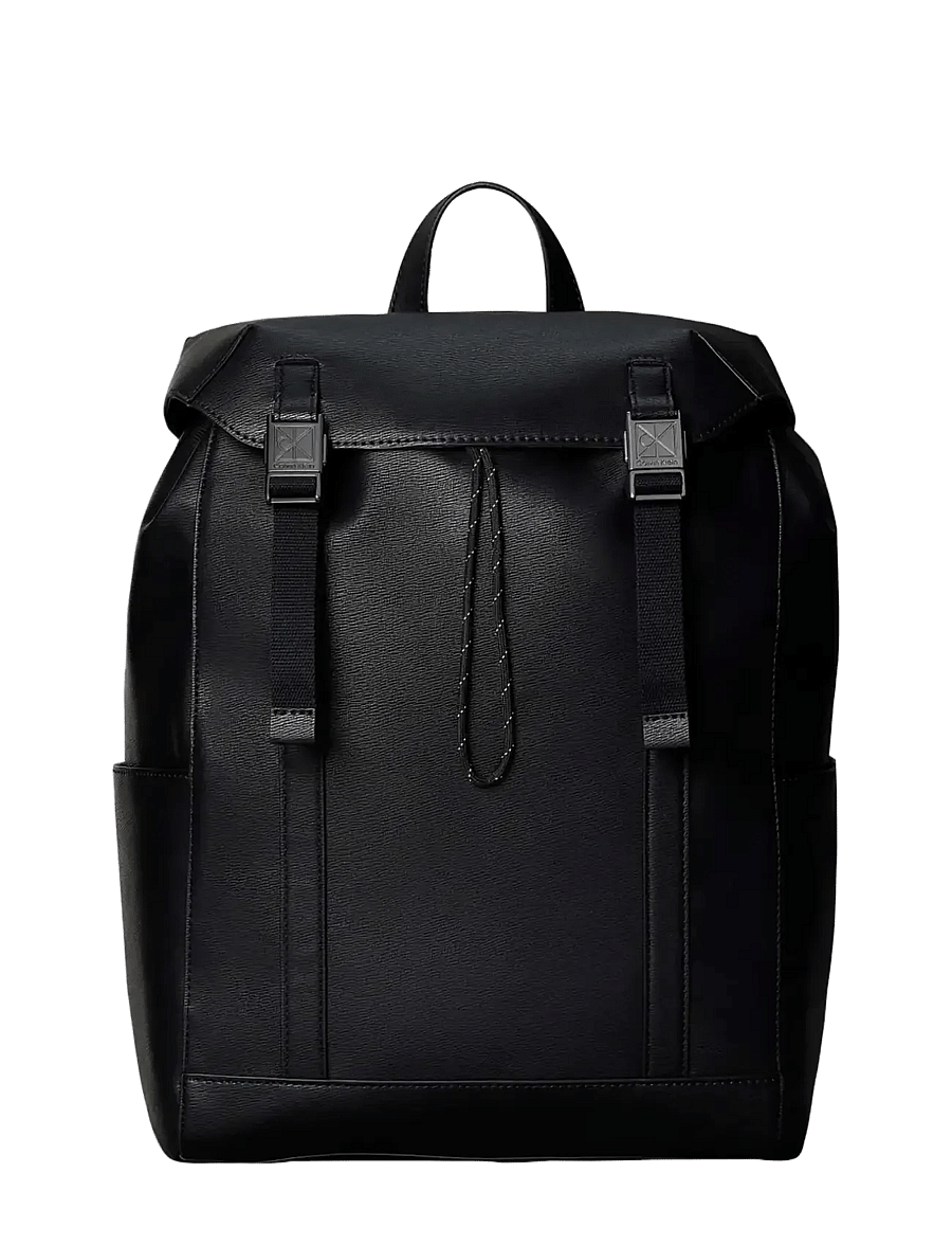 Calvin Klein - EMBLEM HW FLAP BACKPACK - black - 1