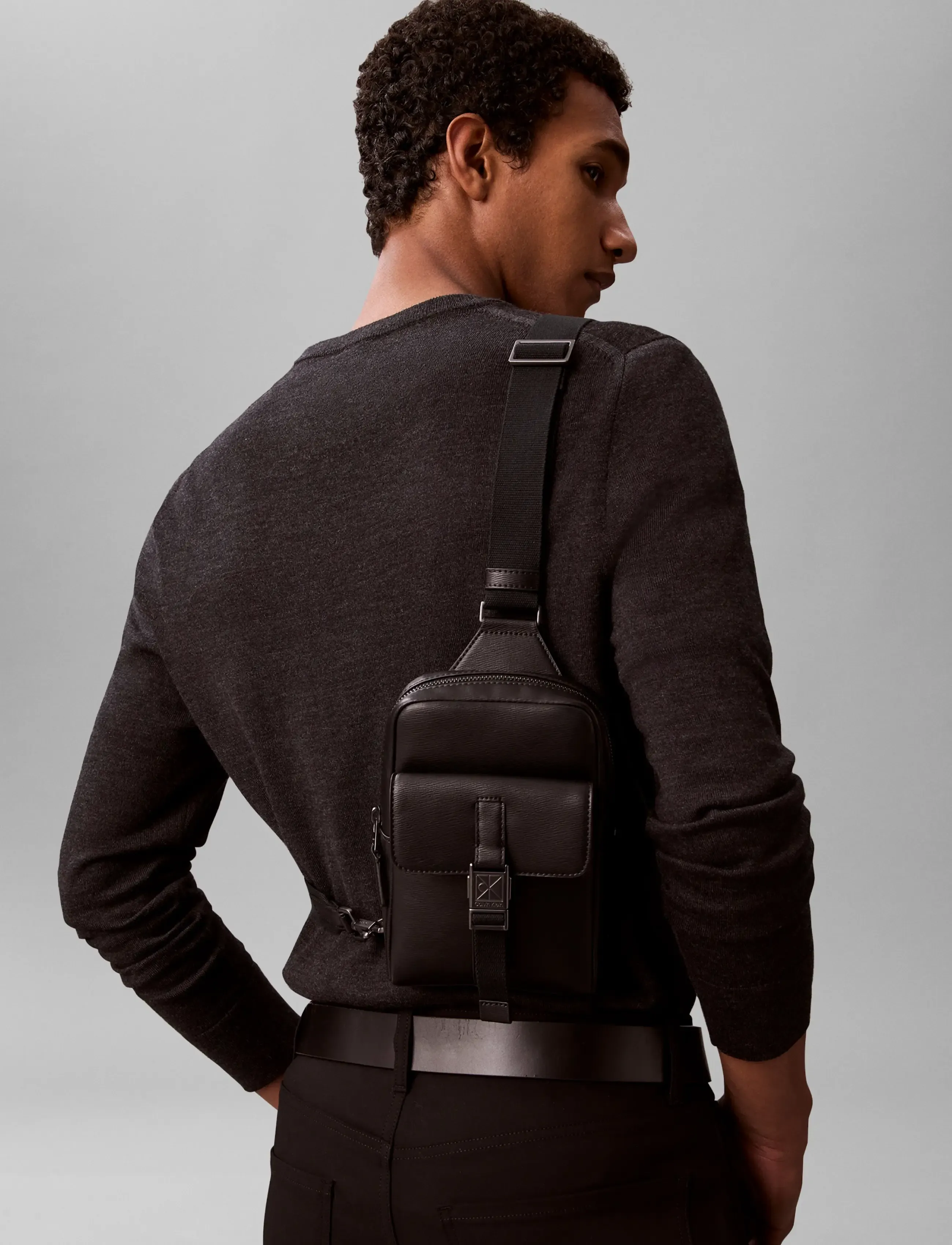 Calvin Klein EMBLEM HW SLING - Inspiration - BLACK / black